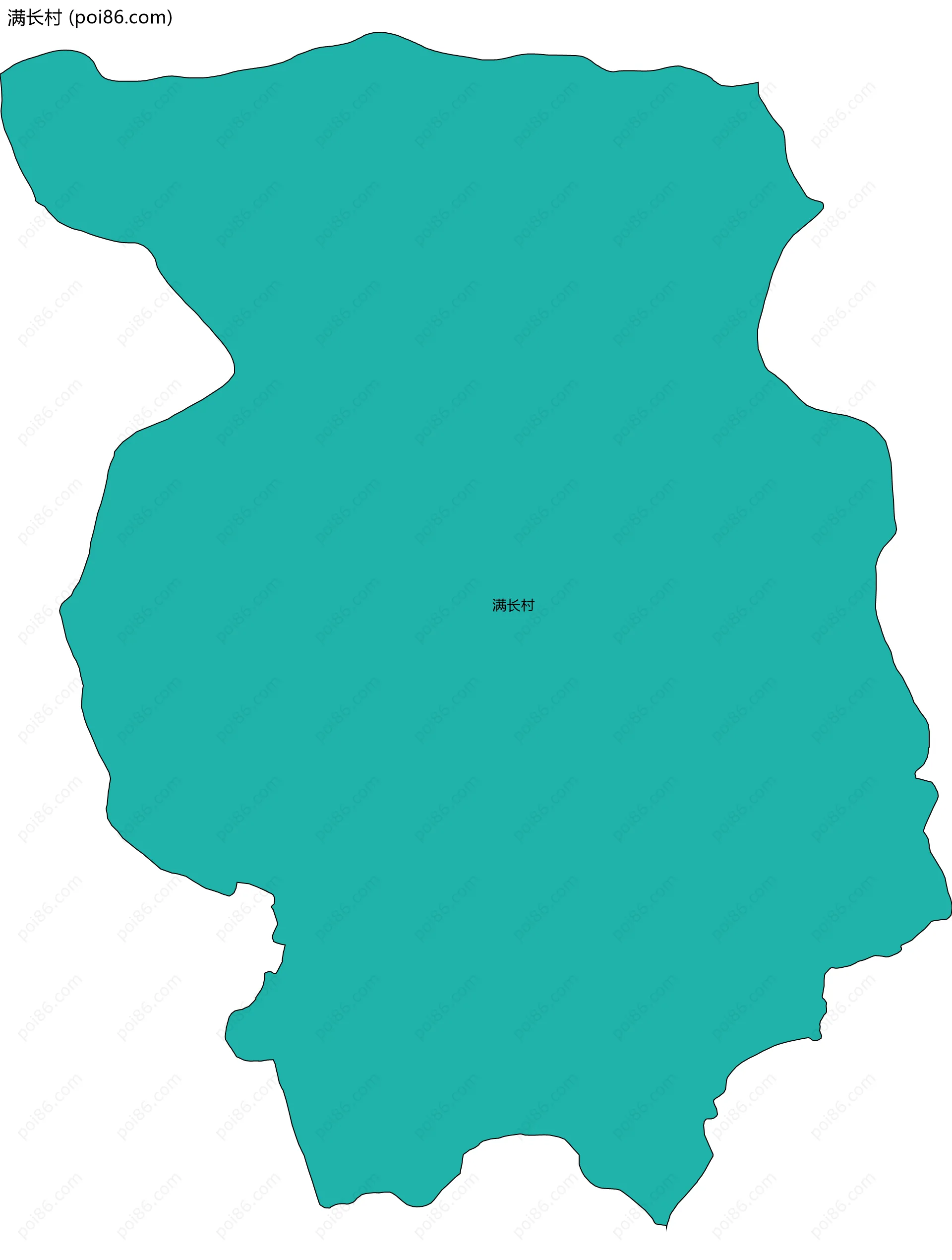 满长村边界地图