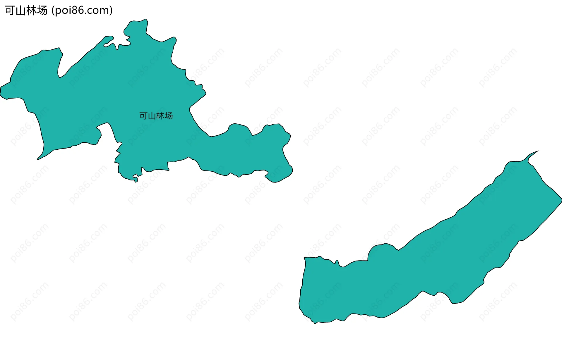 可山林场边界地图