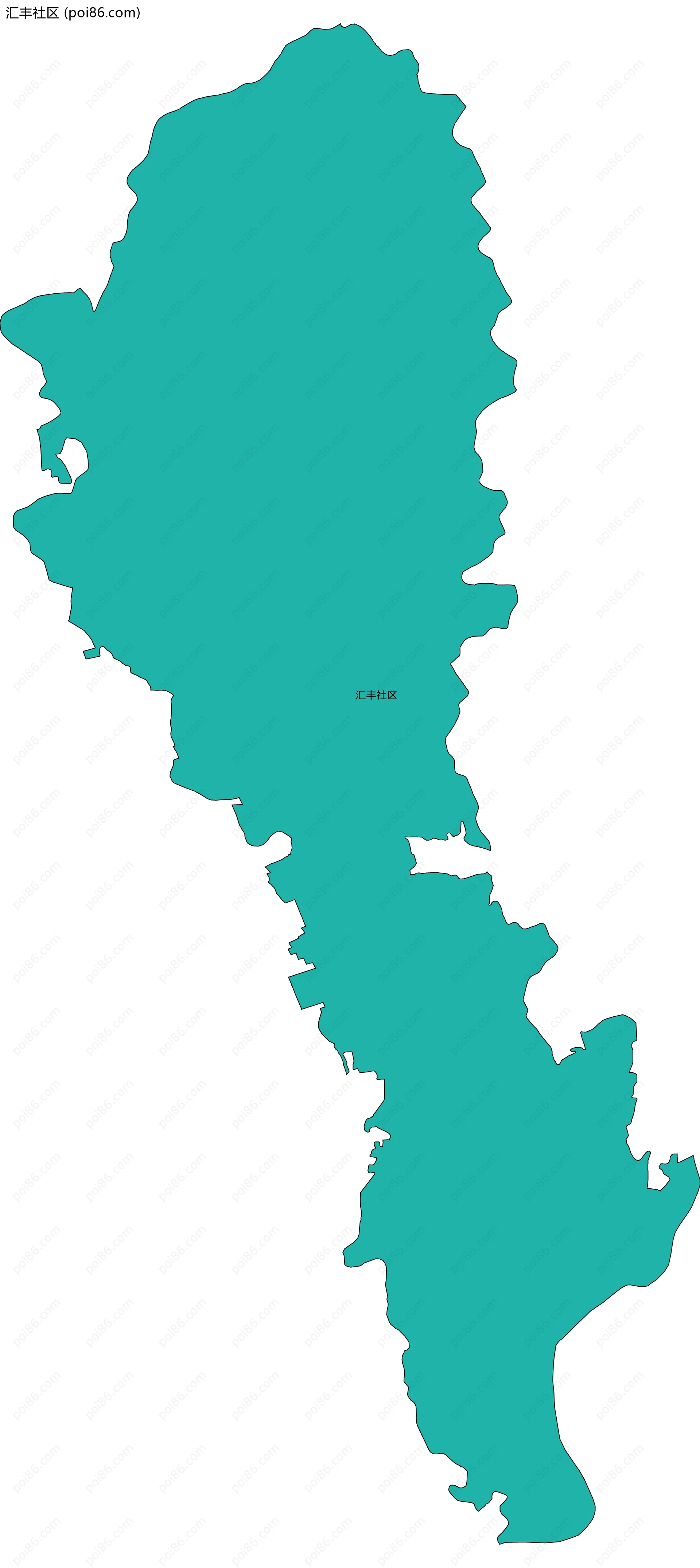 汇丰社区边界地图