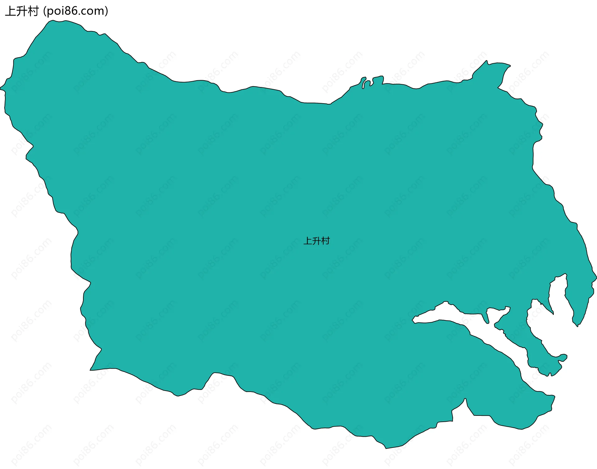 上升村边界地图