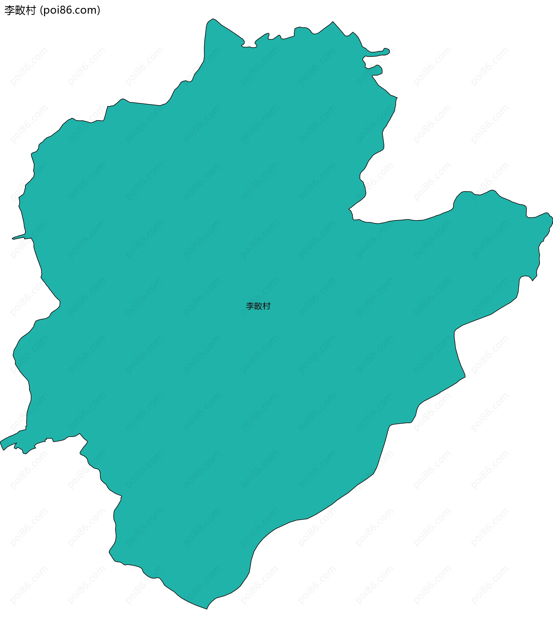 李畋村边界地图