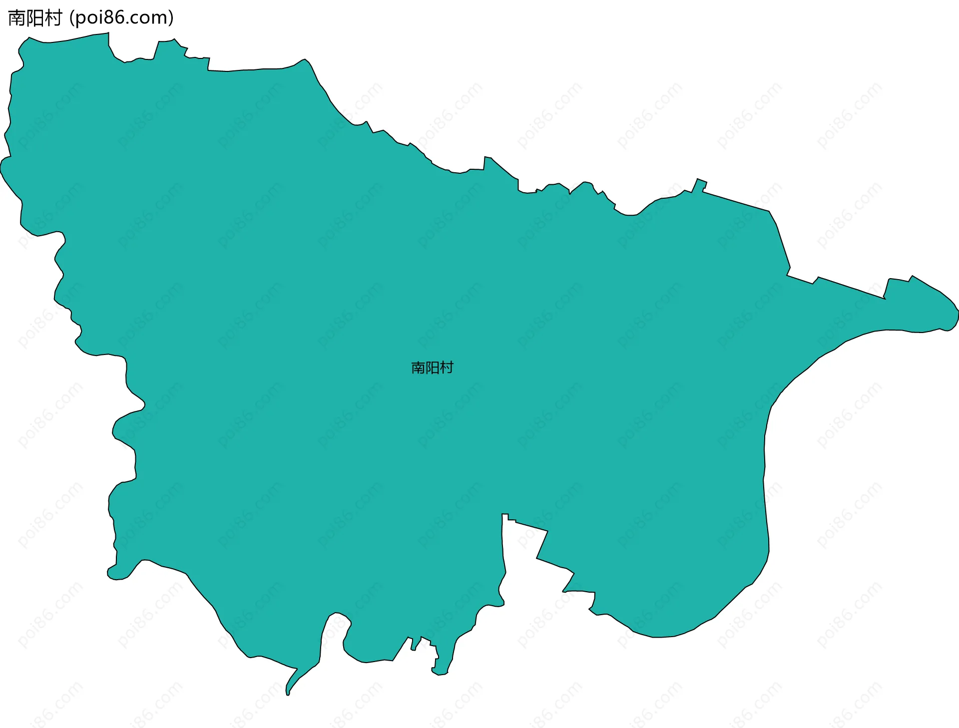 南阳村边界地图