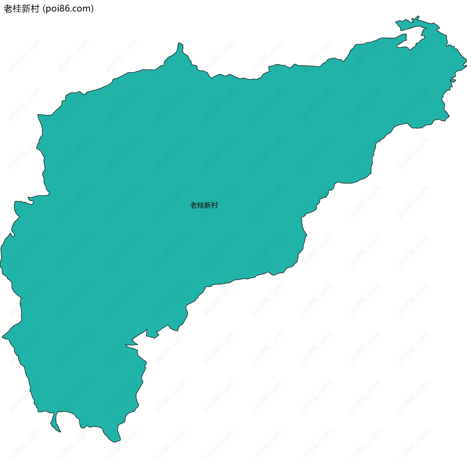 老桂新村边界地图