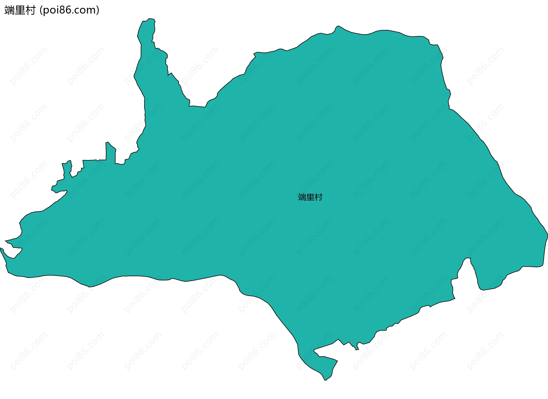 端里村边界地图