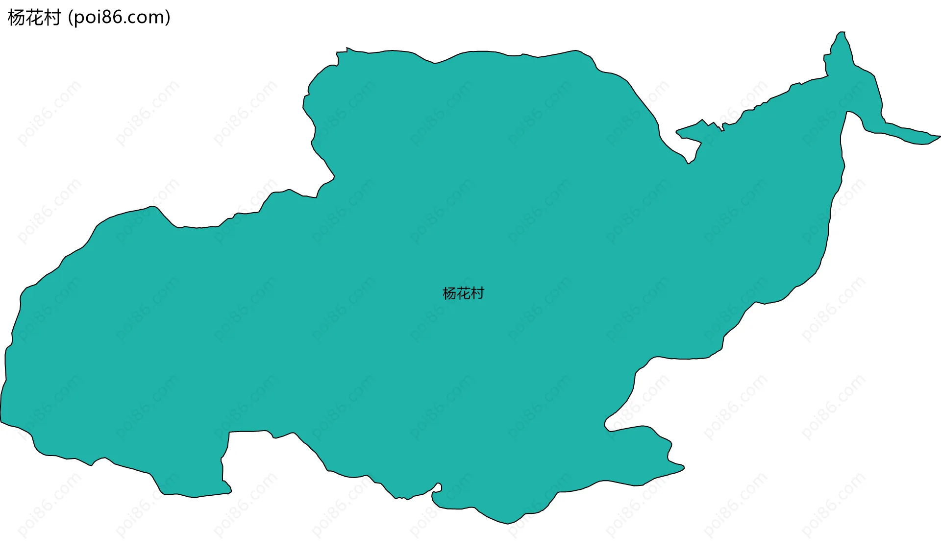 杨花村边界地图