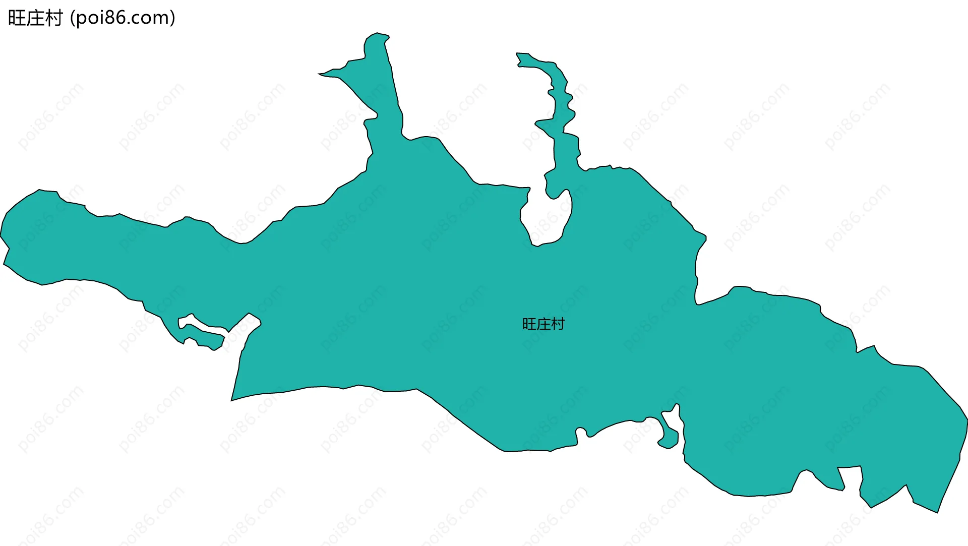 旺庄村边界地图