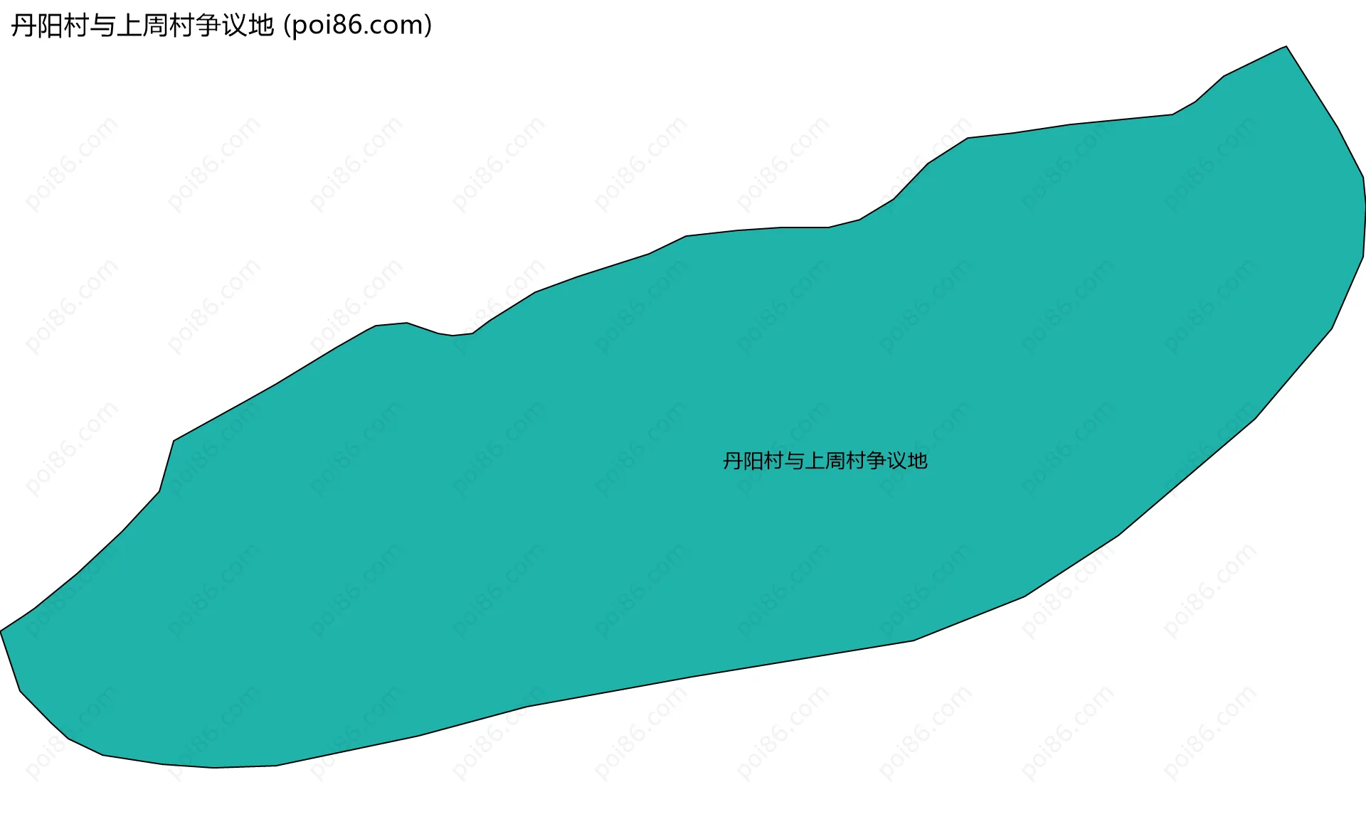 丹阳村与上周村争议地边界地图