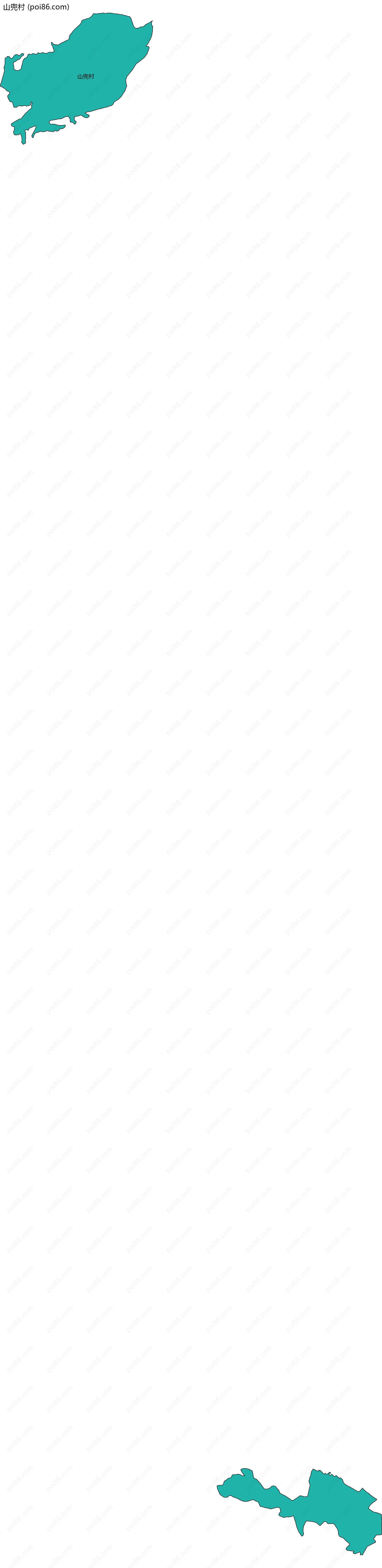 山兜村边界地图