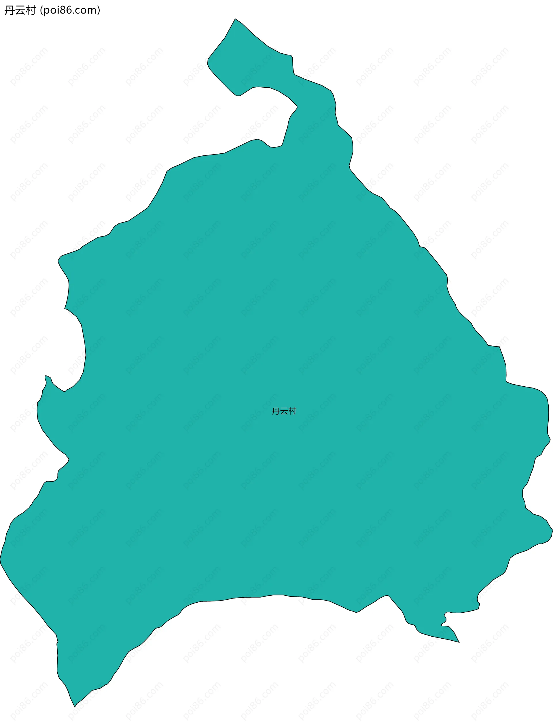 丹云村边界地图