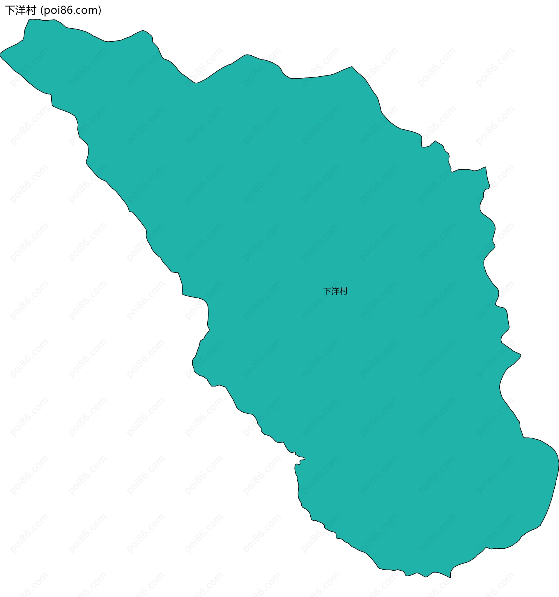 下洋村边界地图