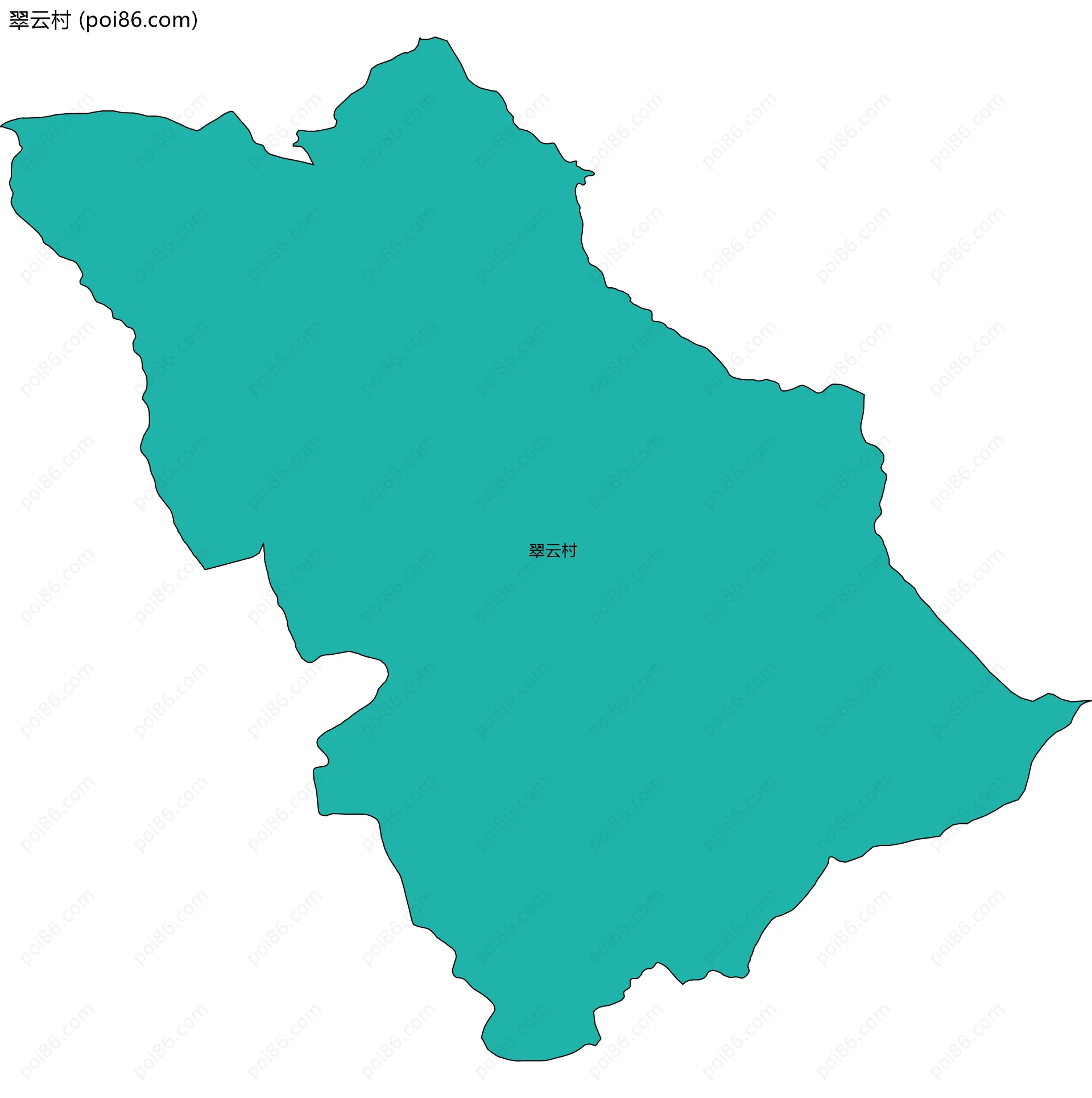 翠云村边界地图