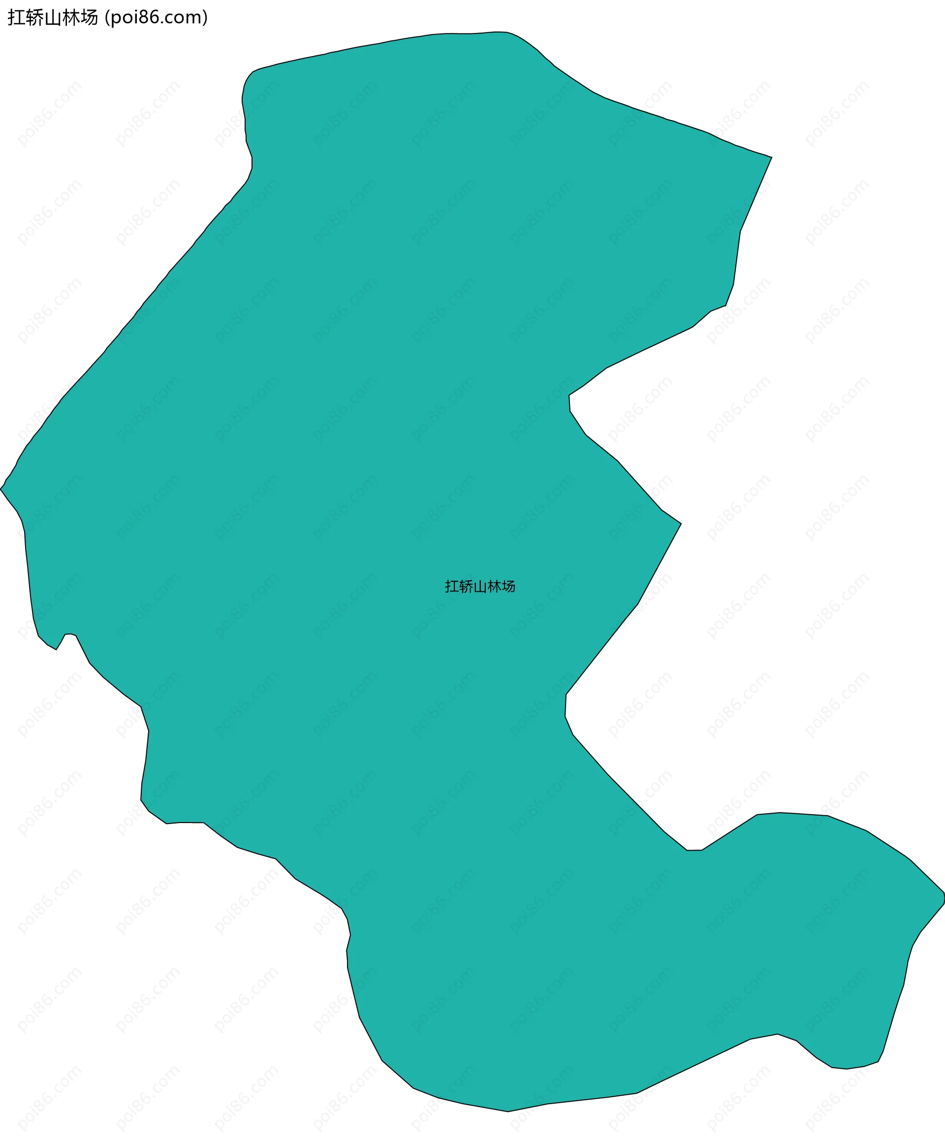 扛轿山林场边界地图