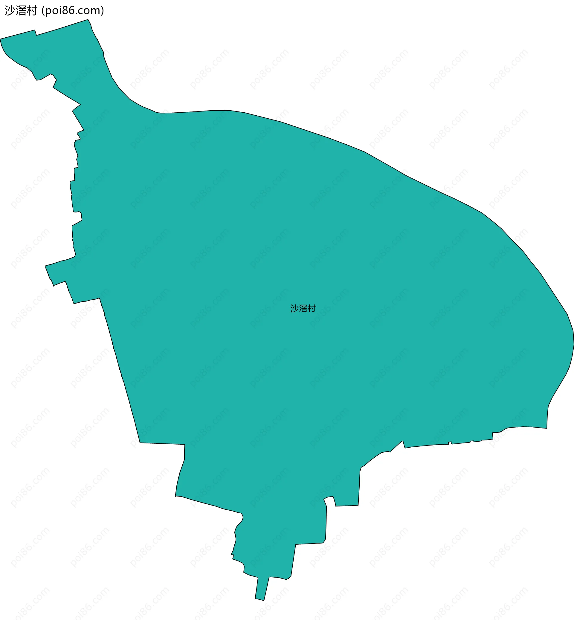 沙滘村边界地图