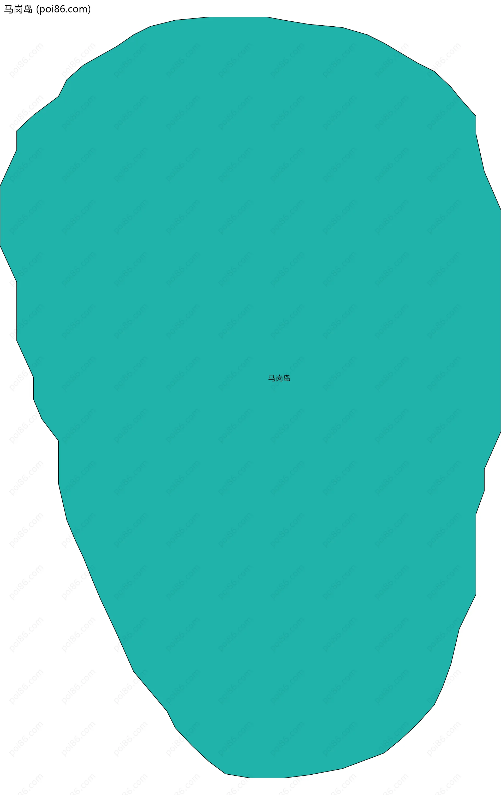 马岗岛边界地图