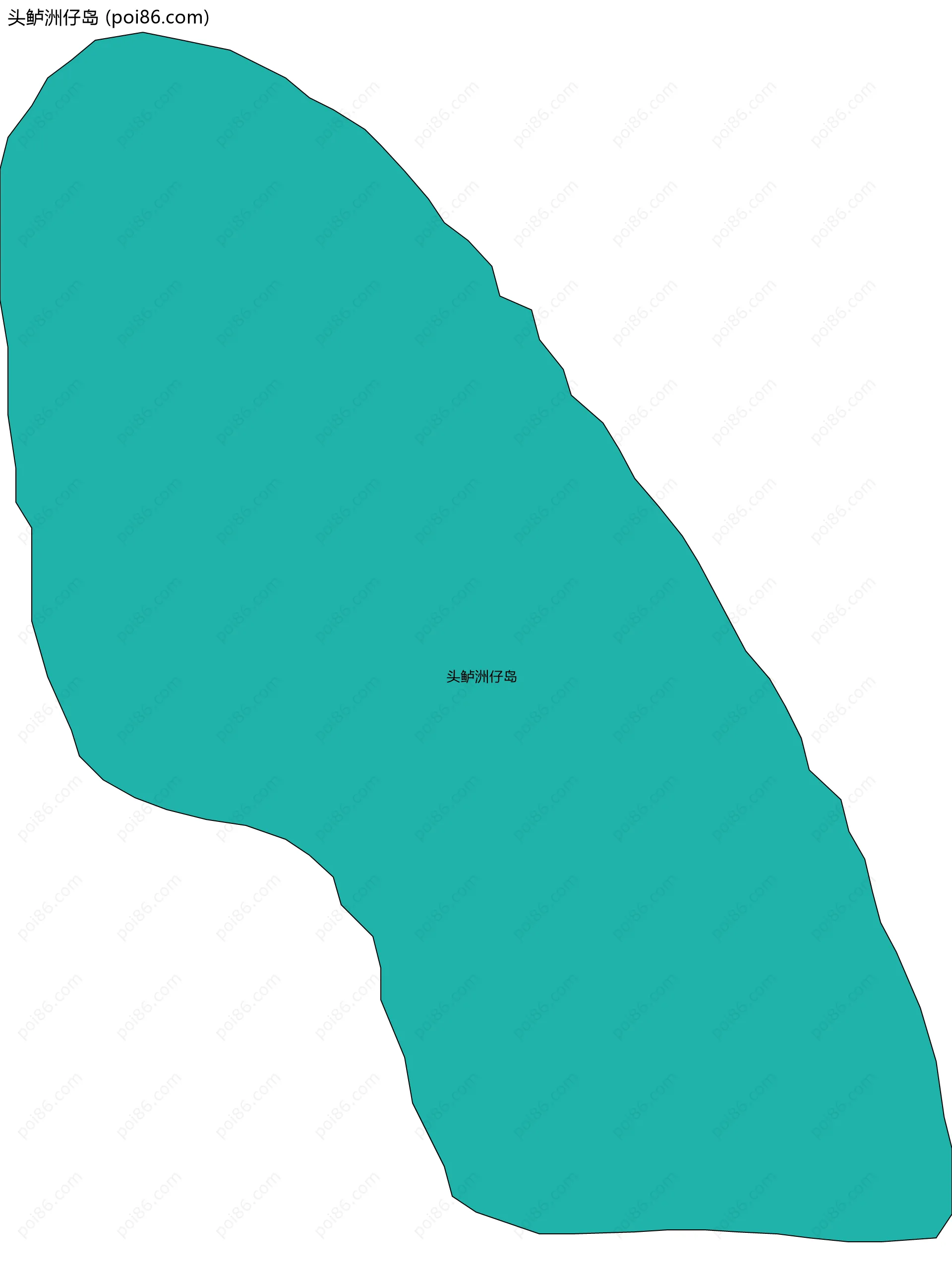 头鲈洲仔岛边界地图