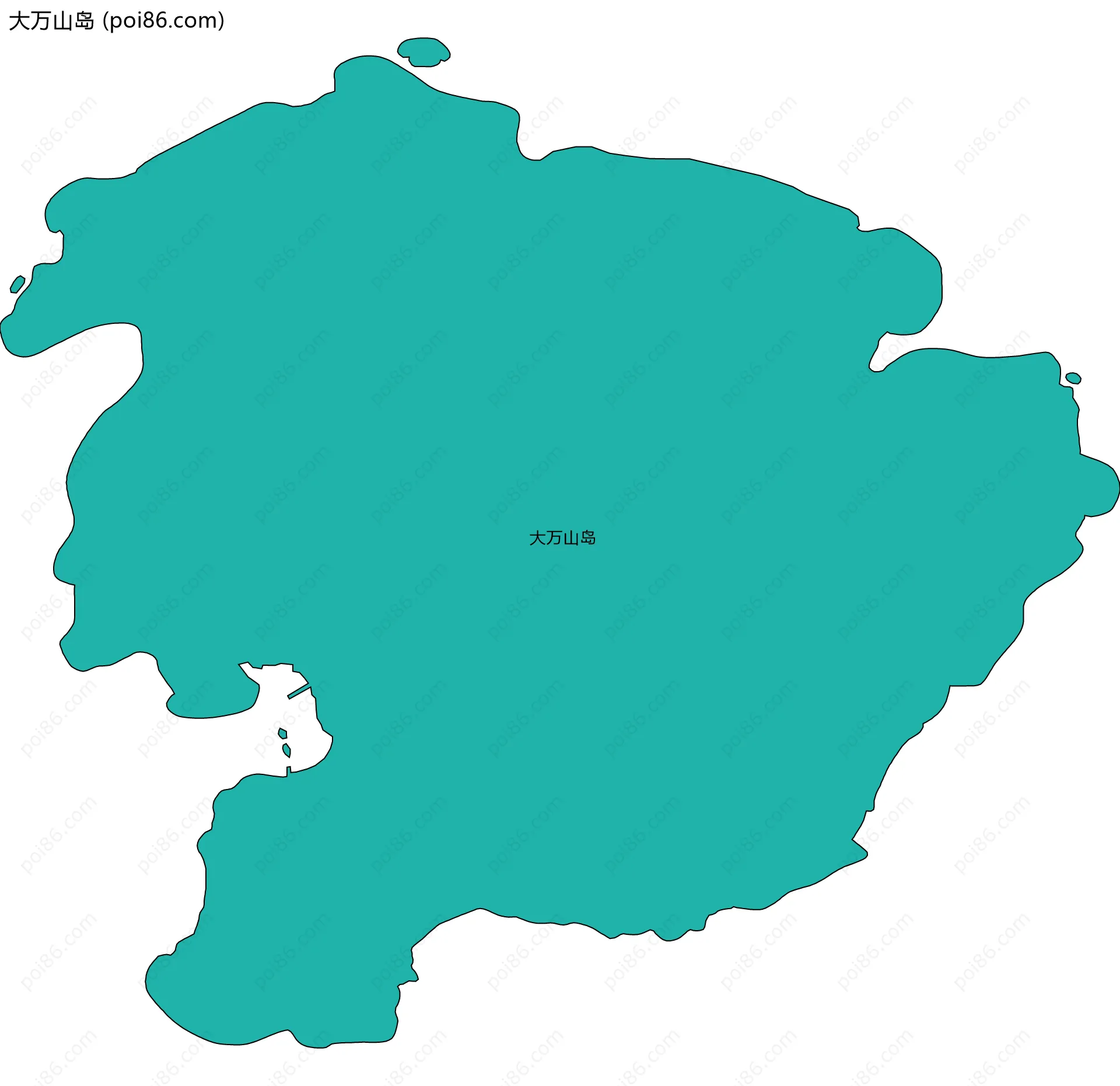 大万山岛边界地图