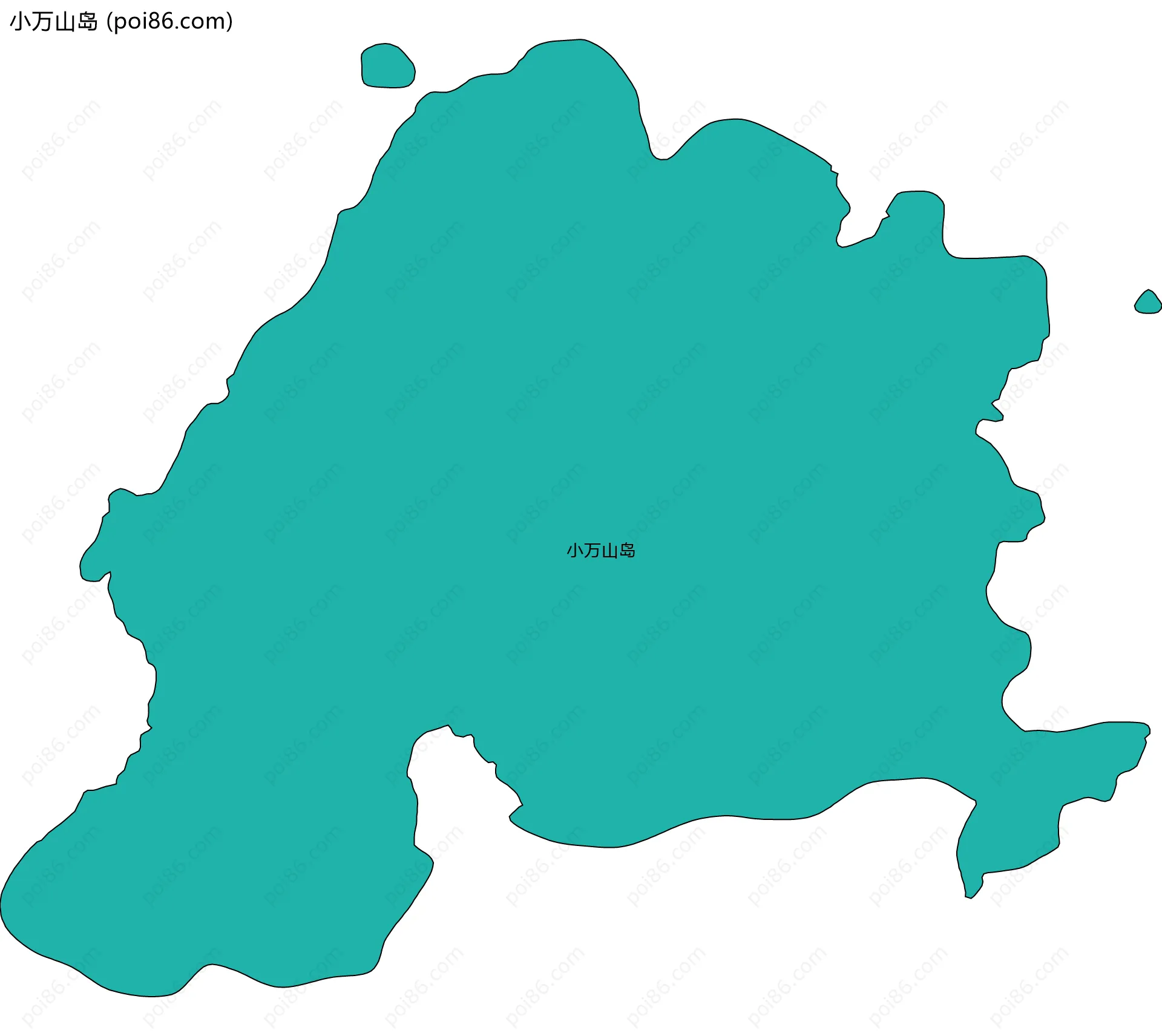 小万山岛边界地图