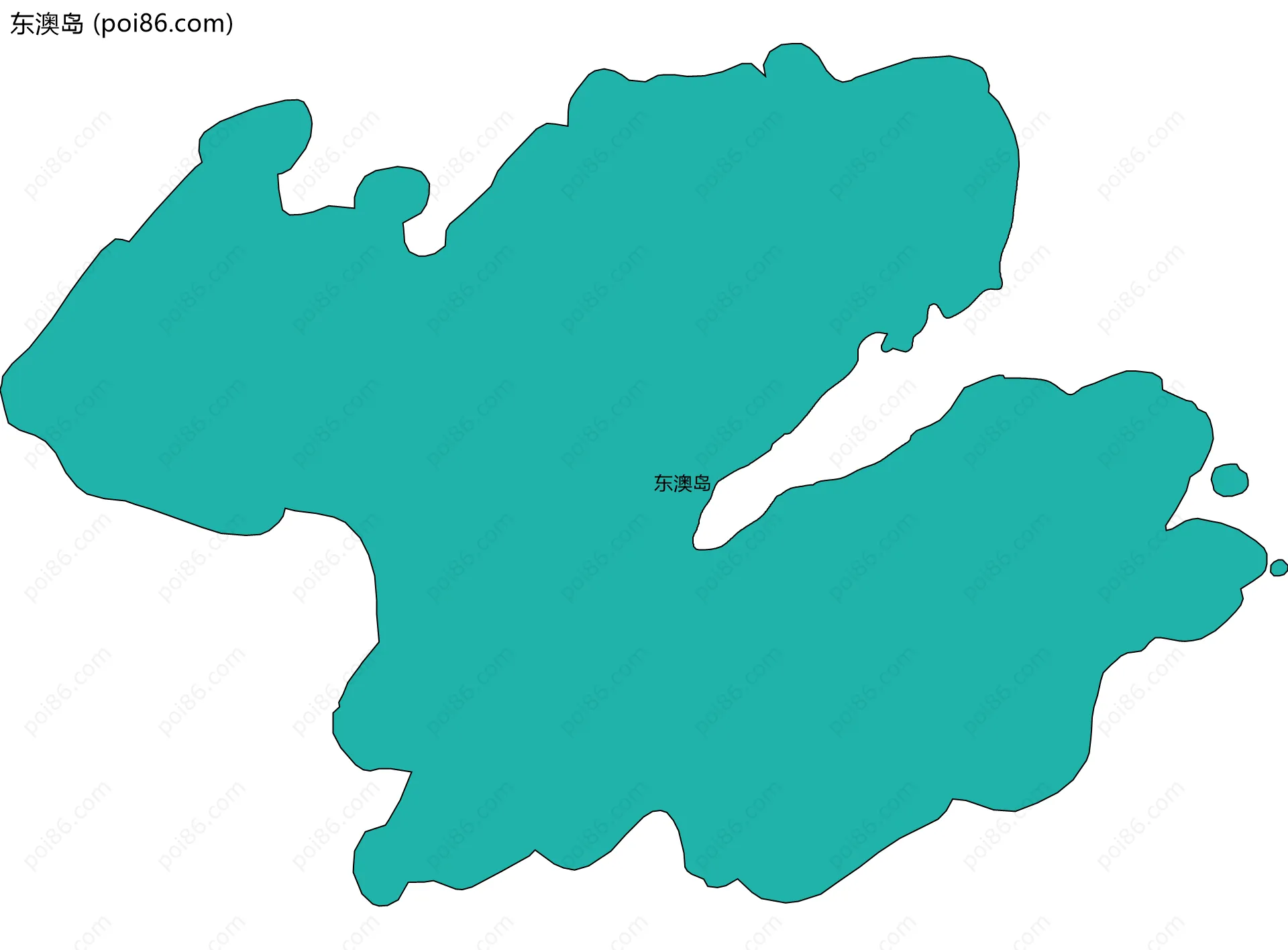 东澳岛边界地图