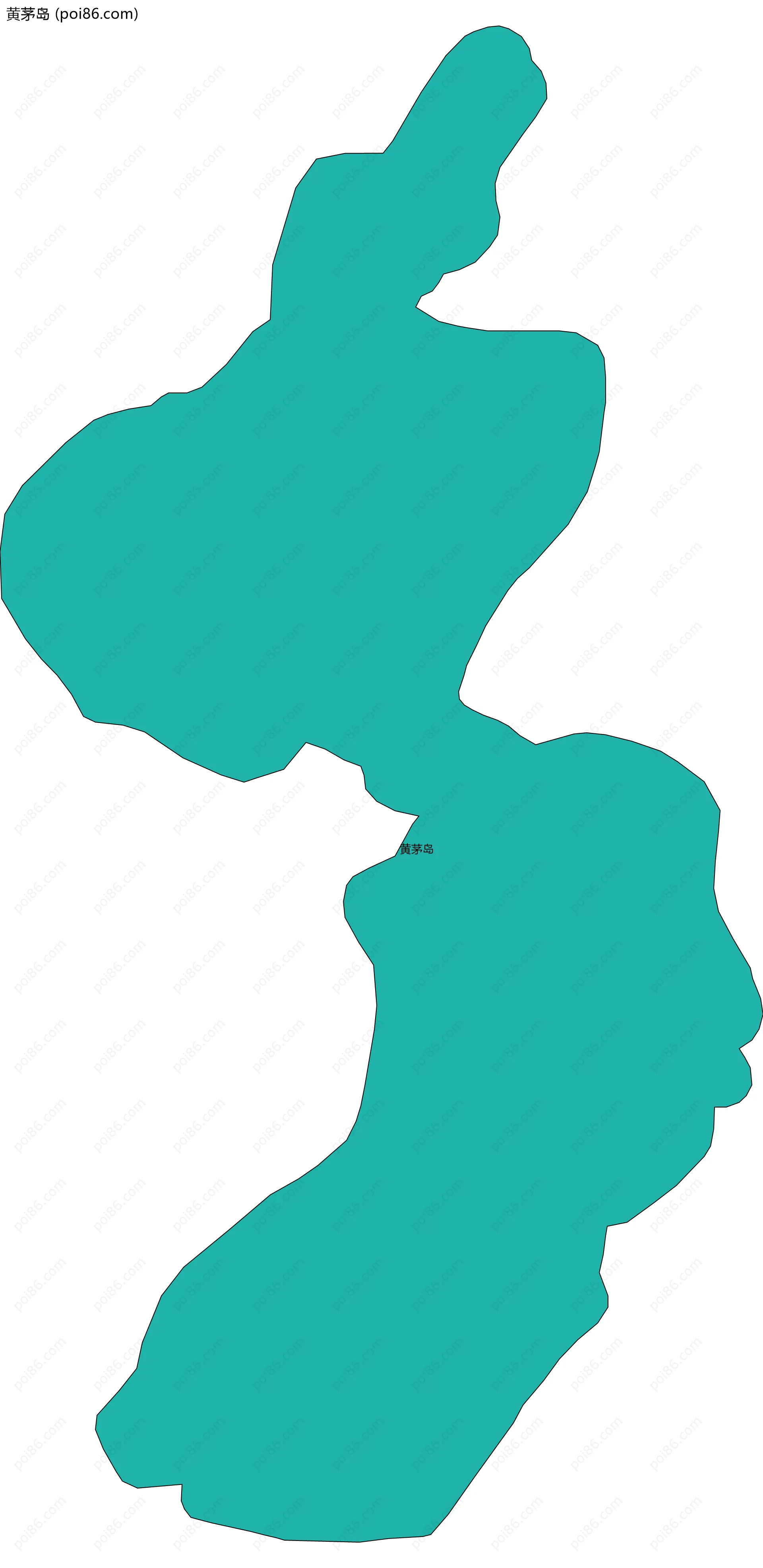 黄茅岛边界地图