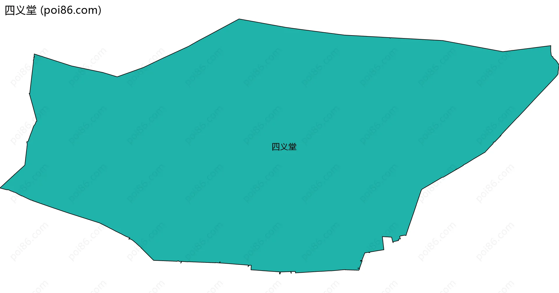 四义堂边界地图