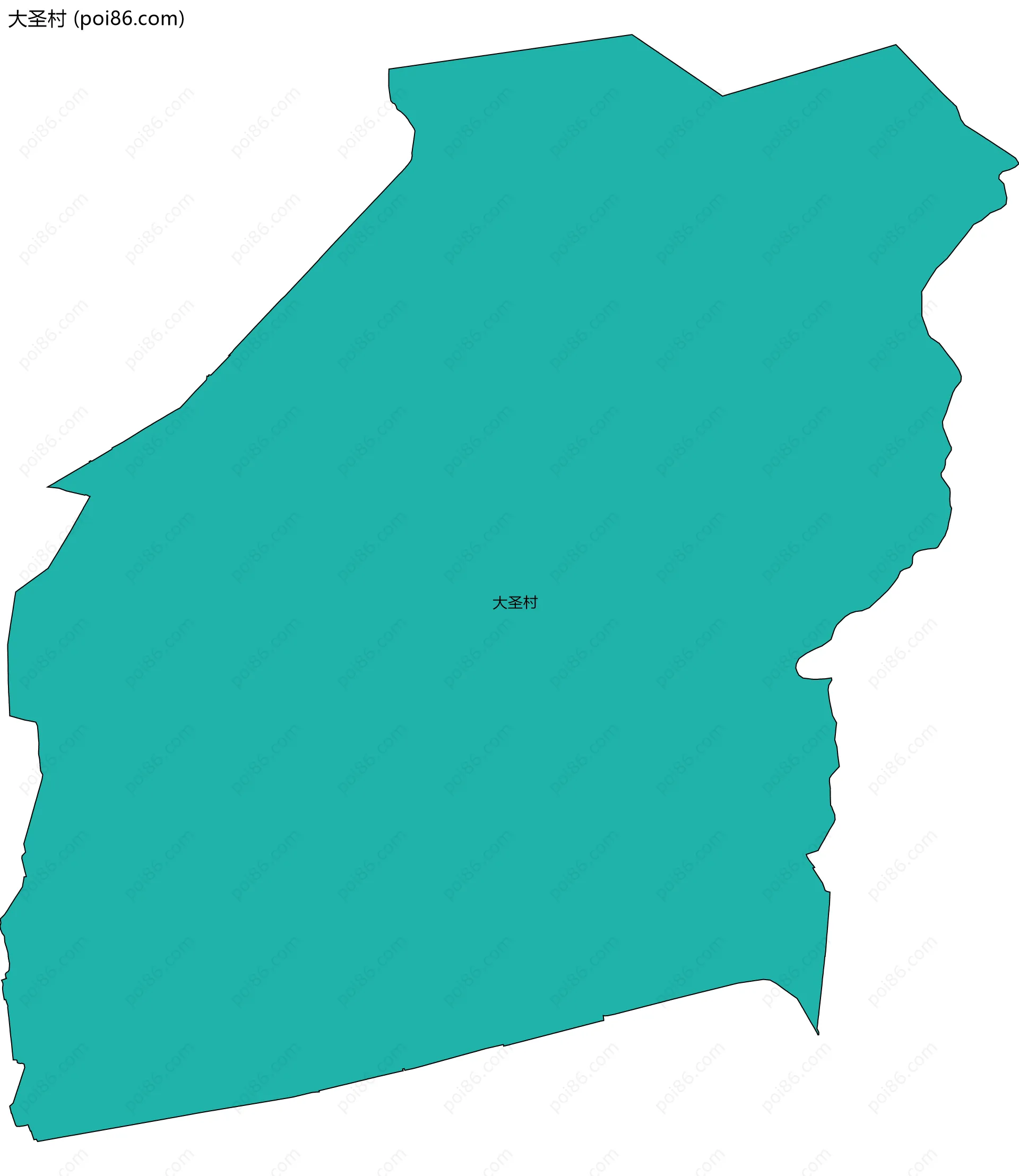 大圣村边界地图