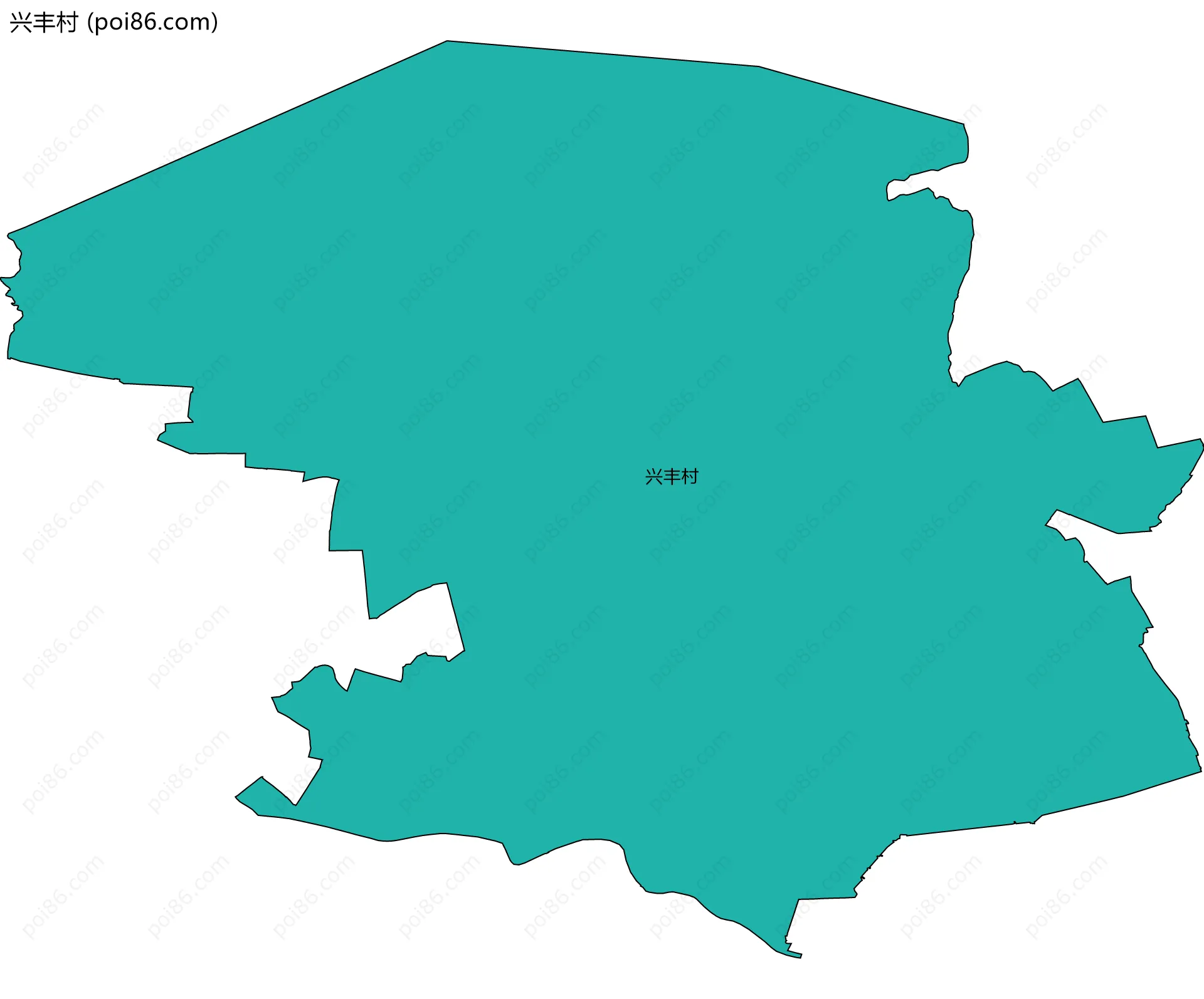 兴丰村边界地图