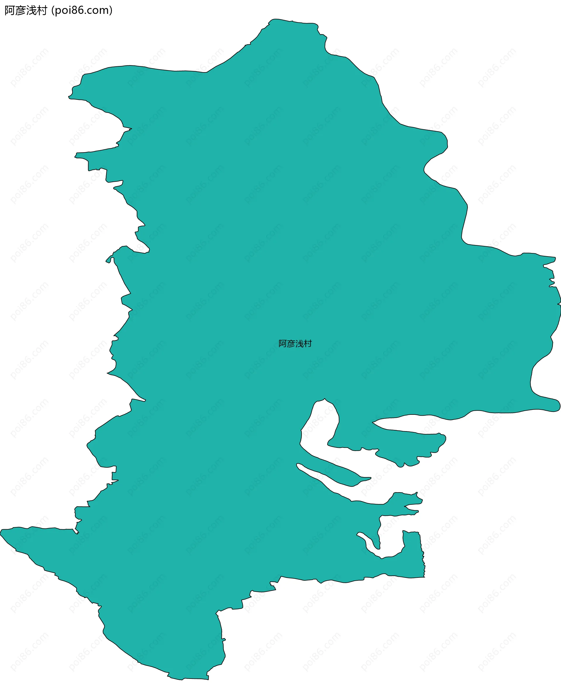 阿彦浅村边界地图