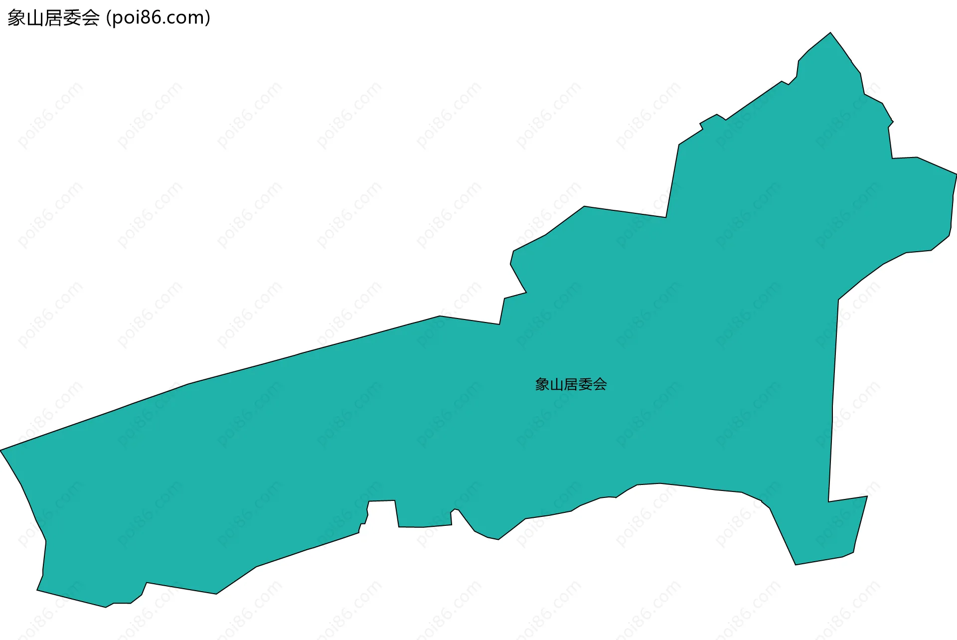 象山居委会边界地图