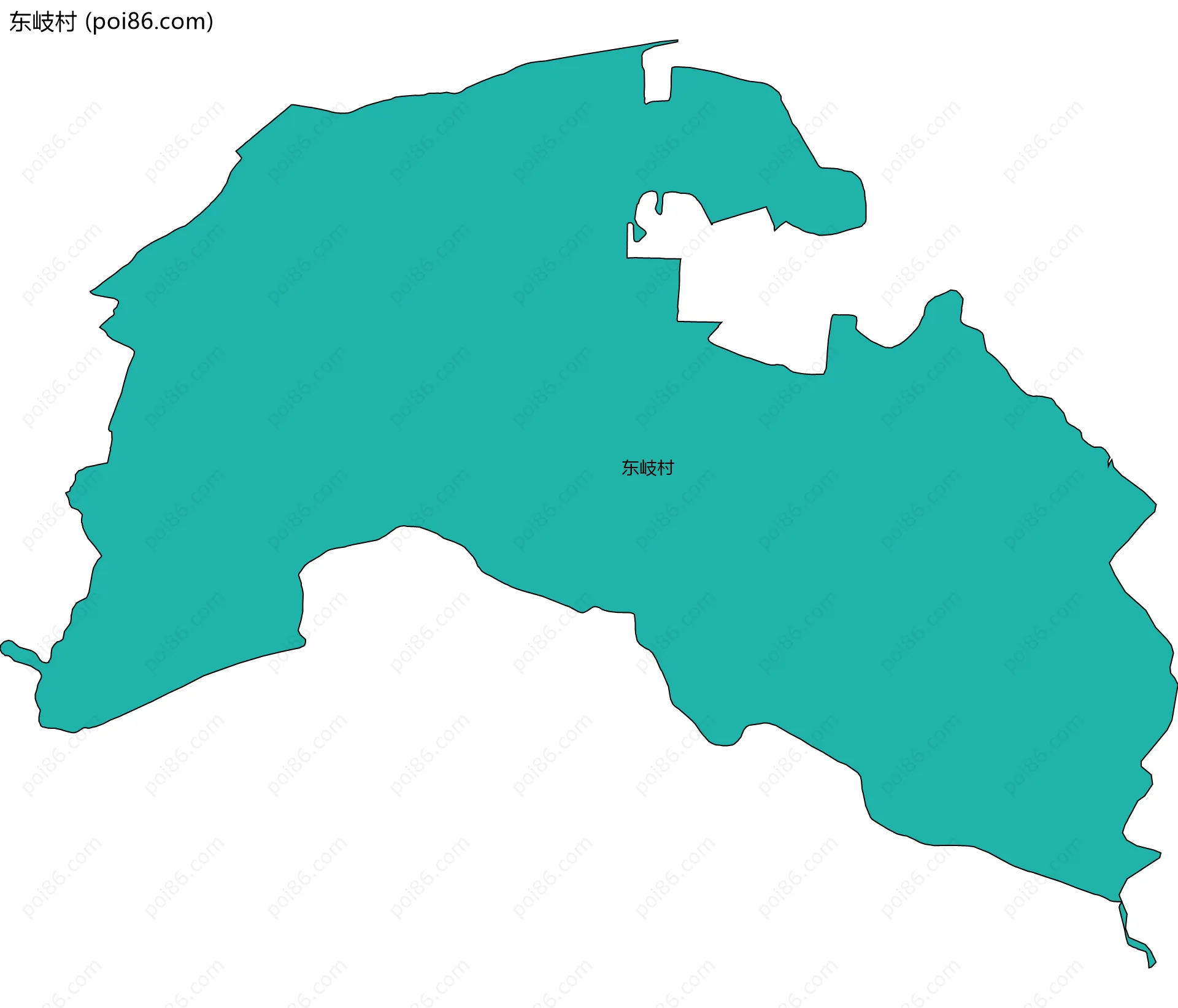 东岐村边界地图