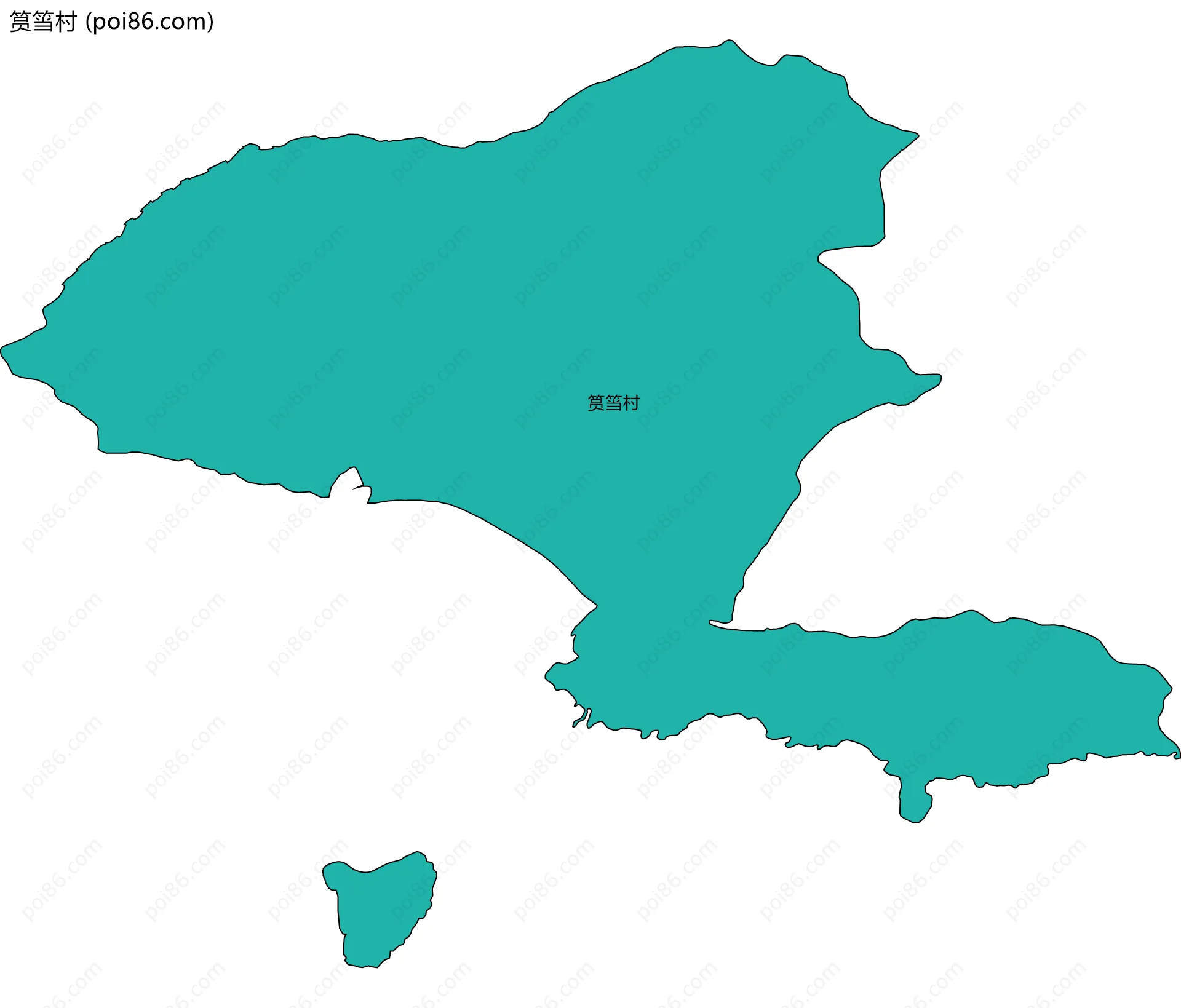 筼筜村边界地图