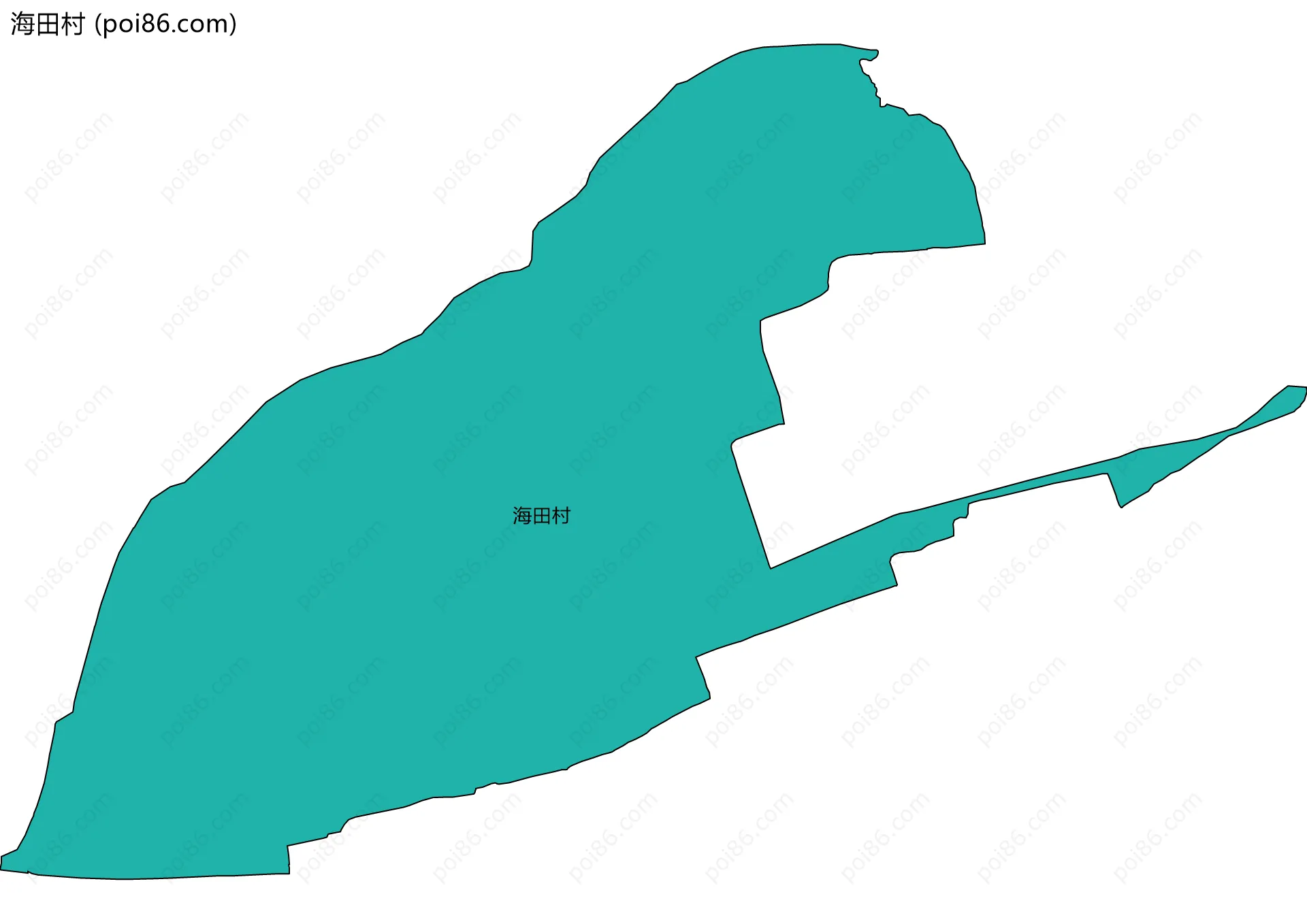 海田村边界地图