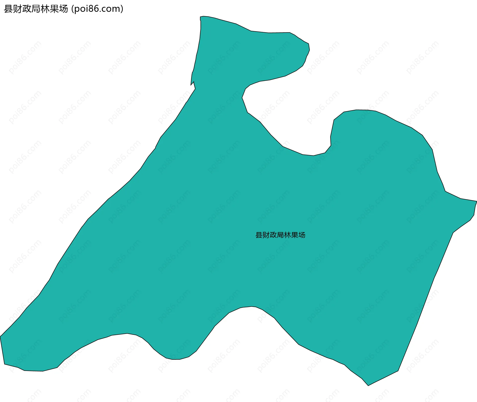县财政局林果场边界地图