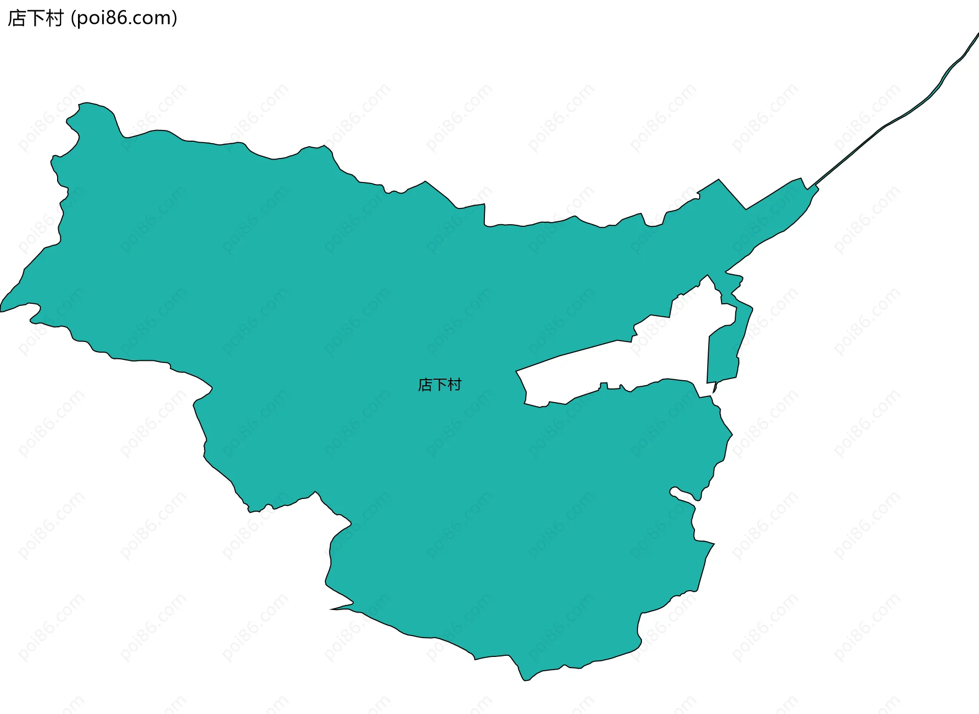 店下村边界地图