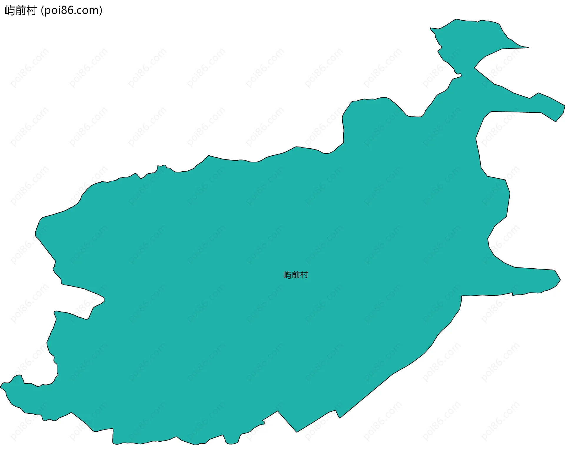 屿前村边界地图