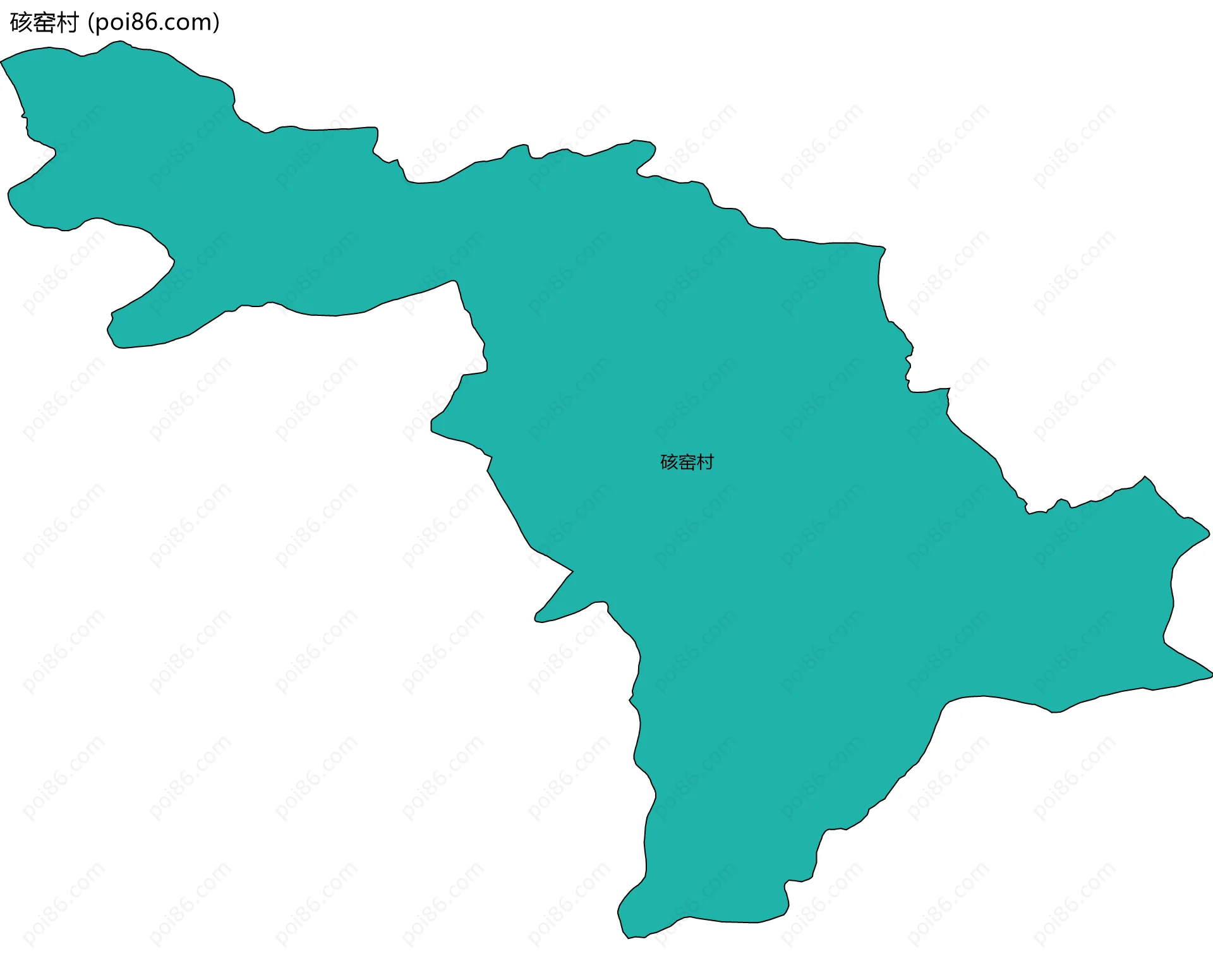 硋窑村边界地图