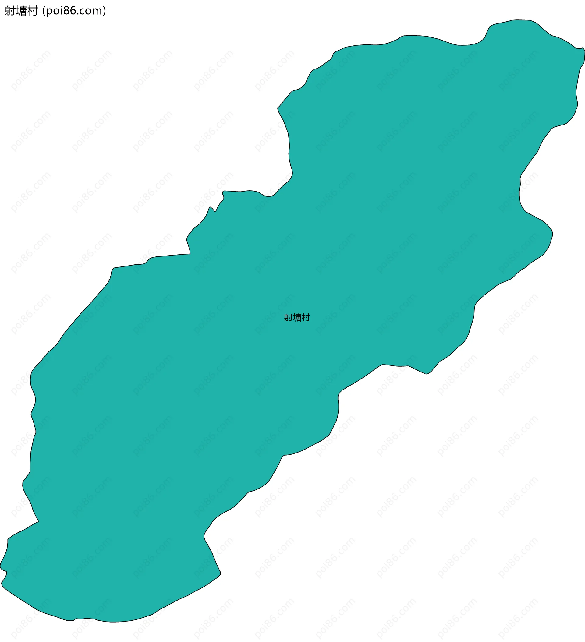 射塘村边界地图