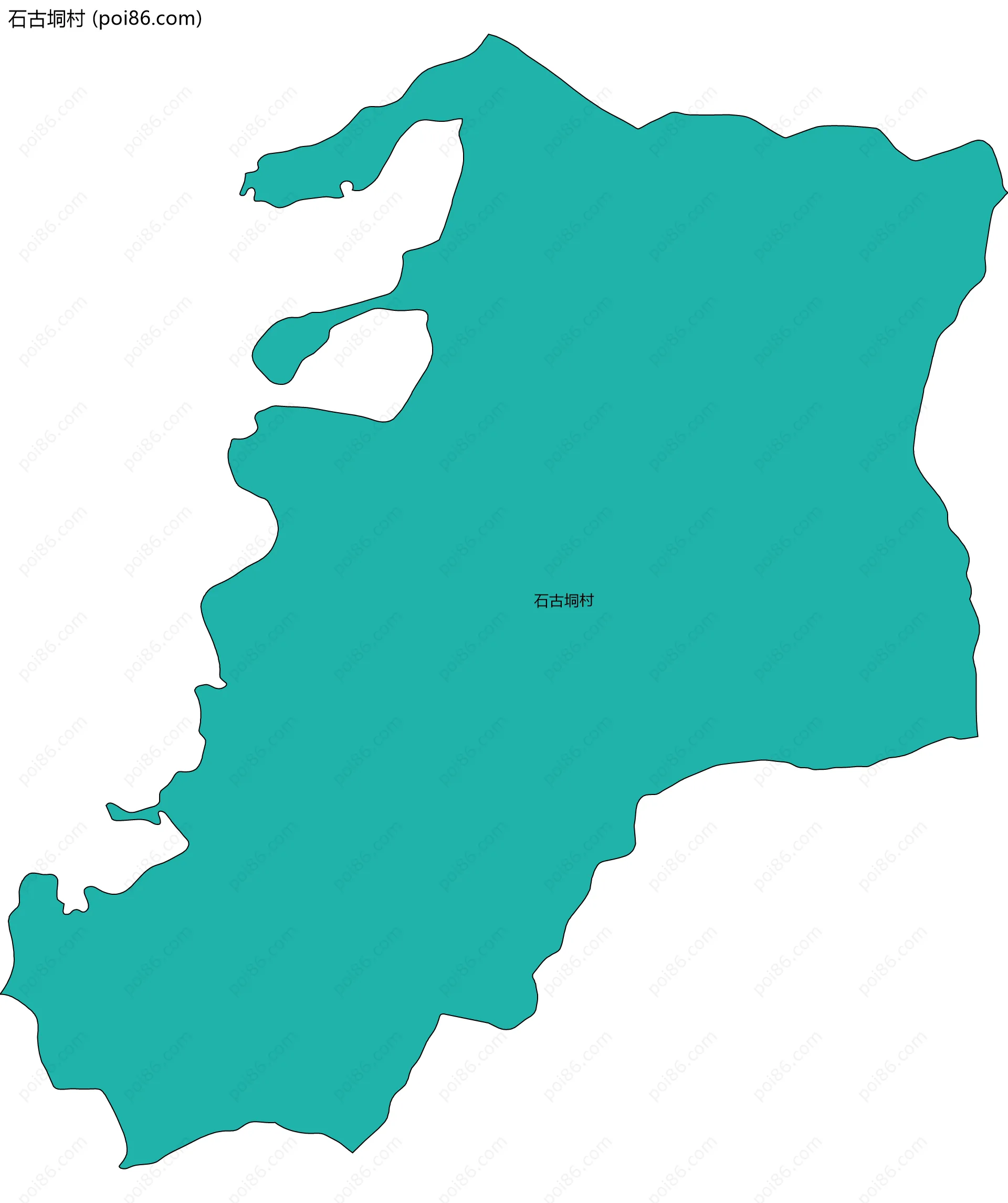 石古垌村边界地图