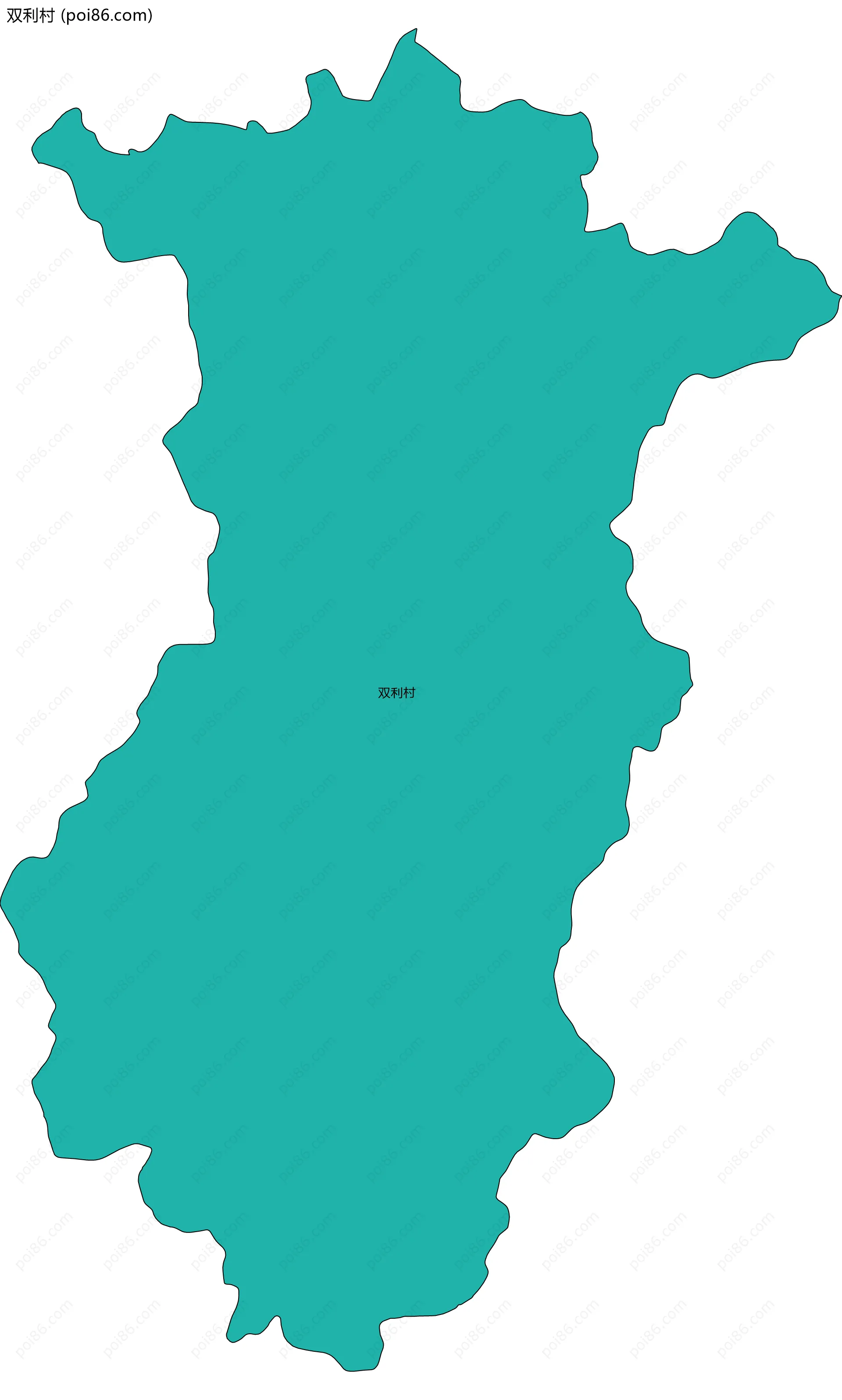 双利村边界地图