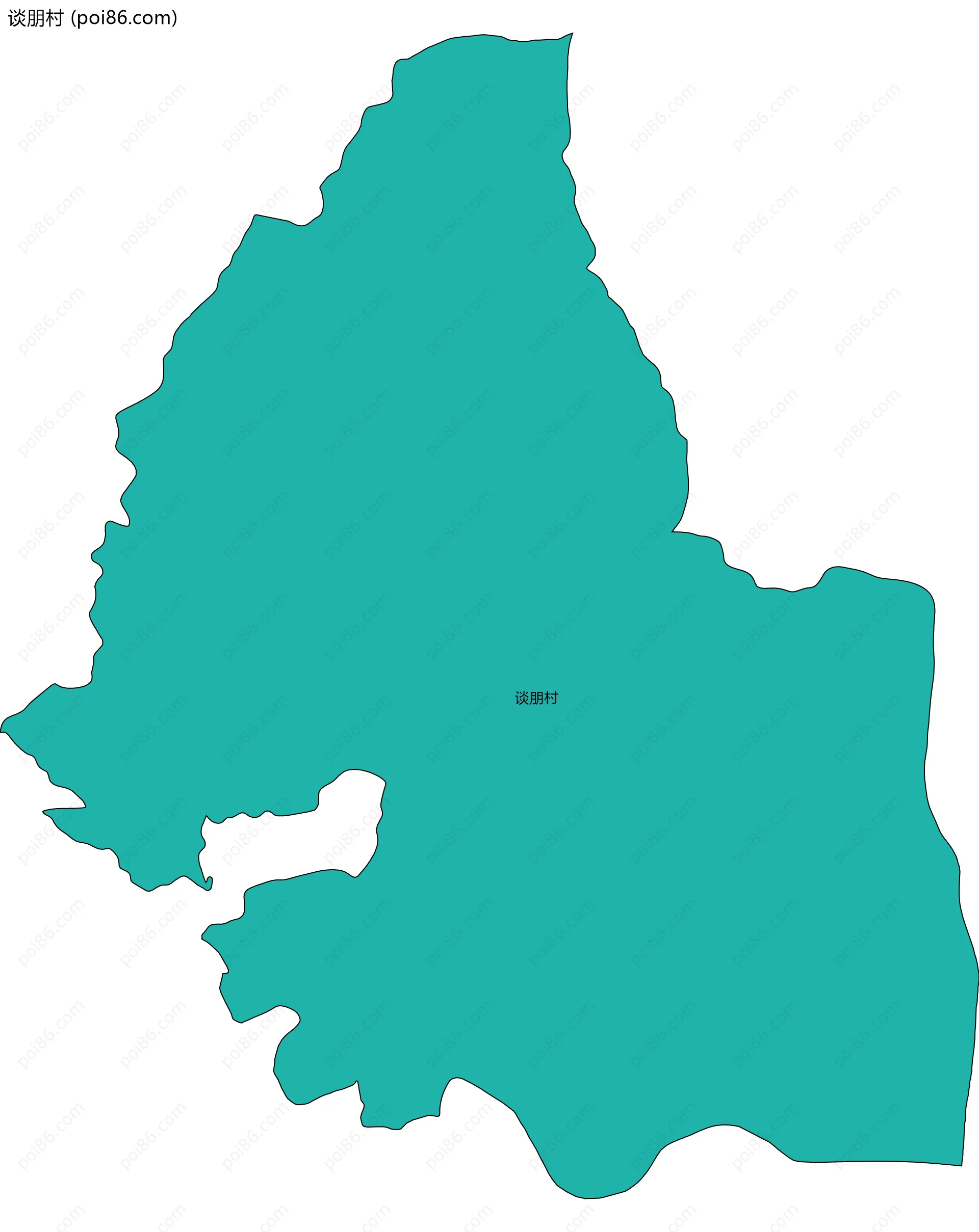 谈朋村边界地图