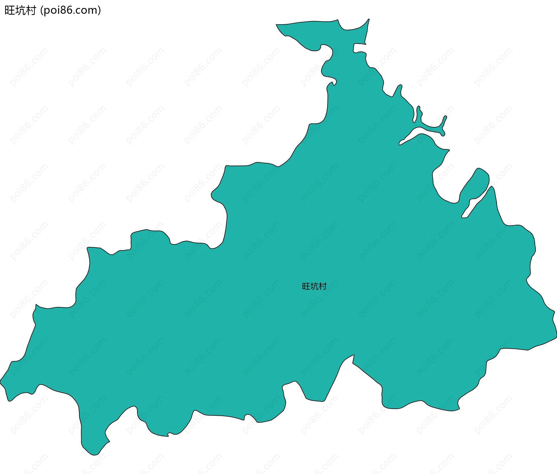 旺坑村边界地图