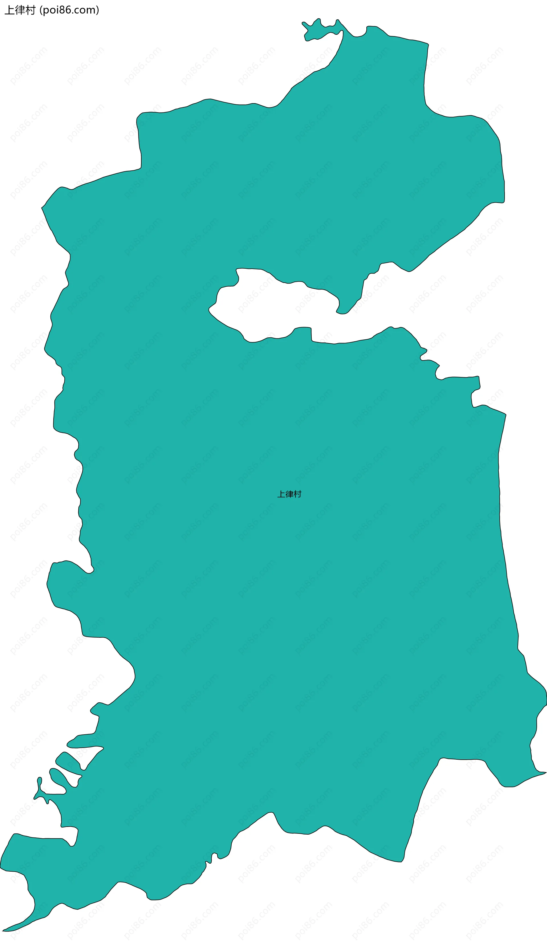 上律村边界地图