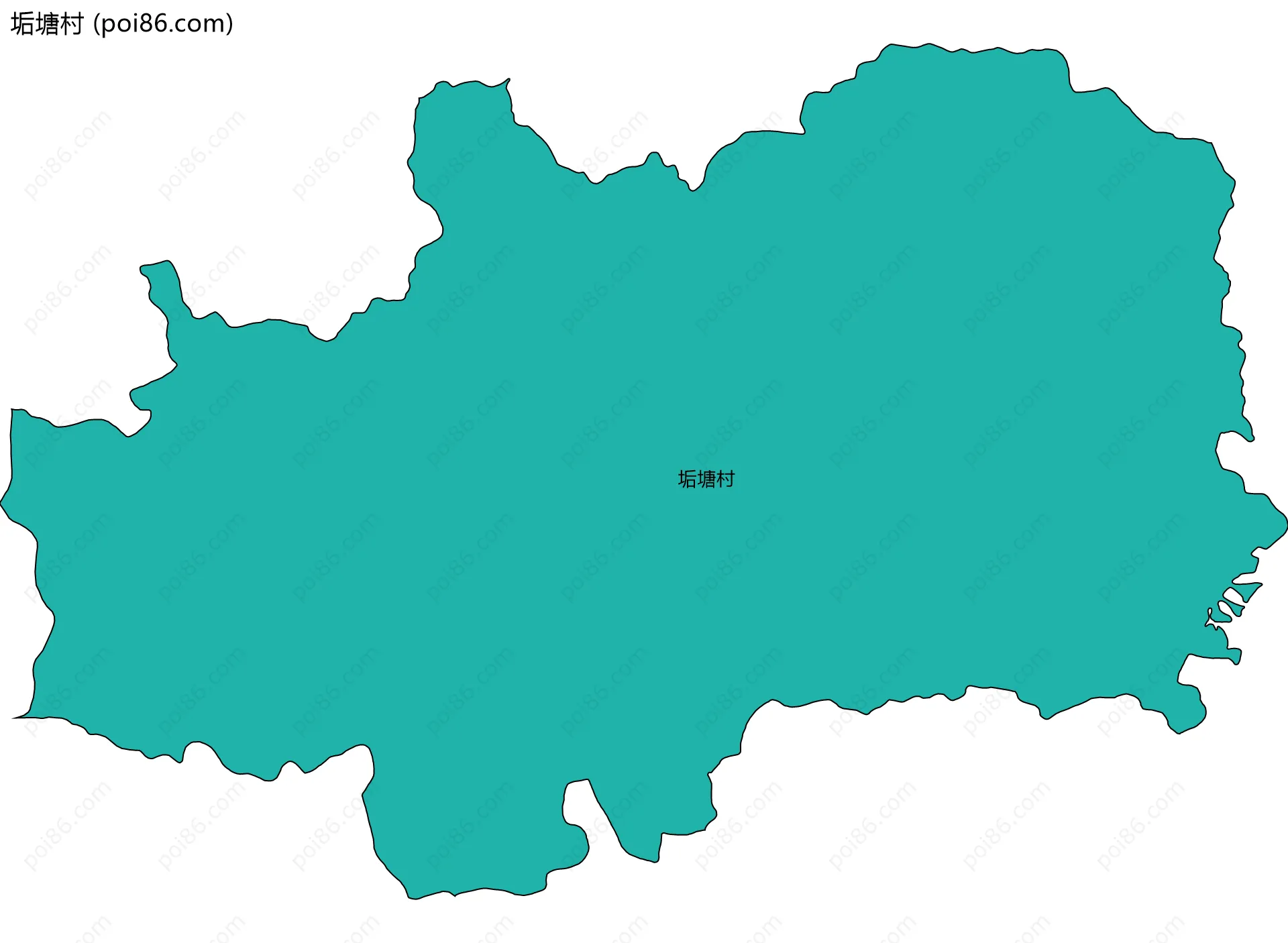 垢塘村边界地图
