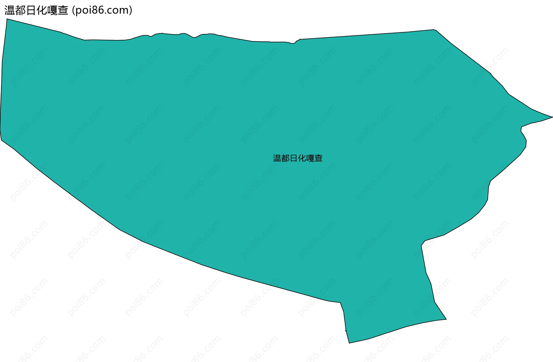 温都日化嘎查边界地图