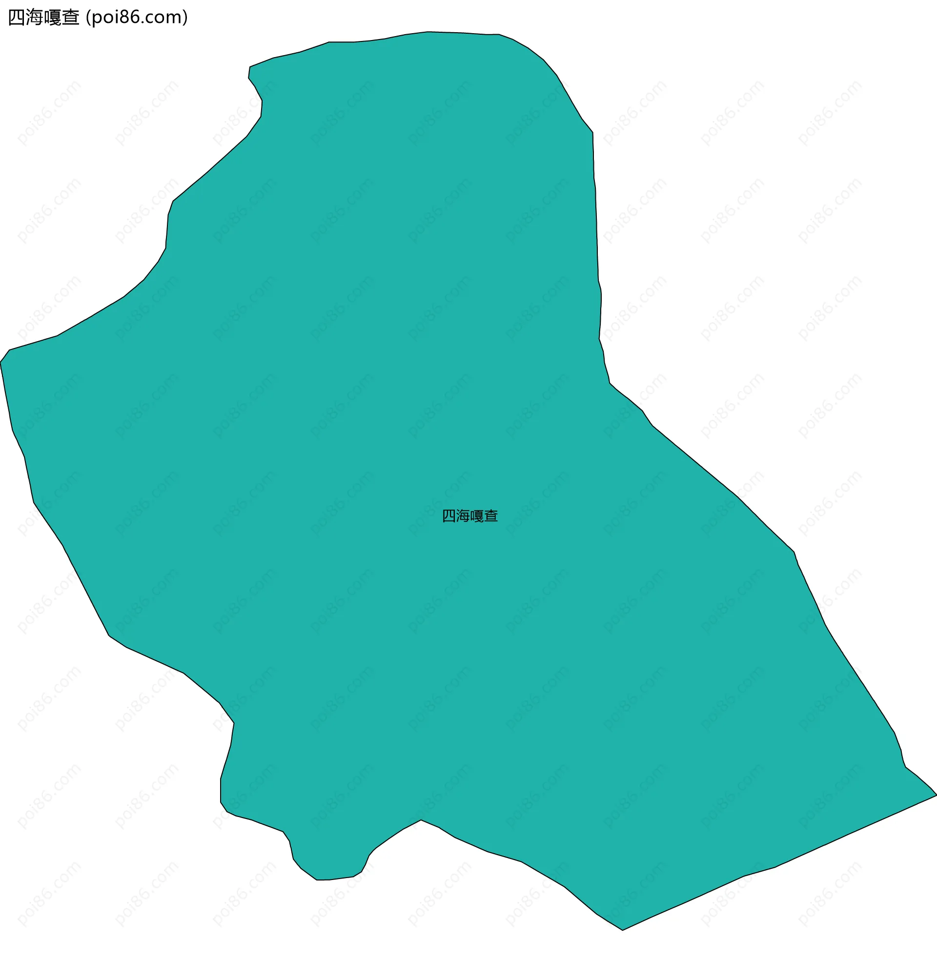 四海嘎查边界地图