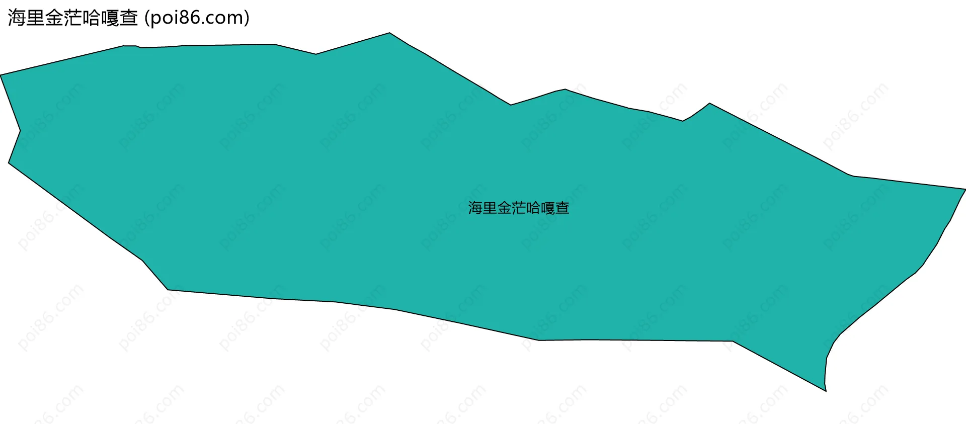 海里金茫哈嘎查边界地图