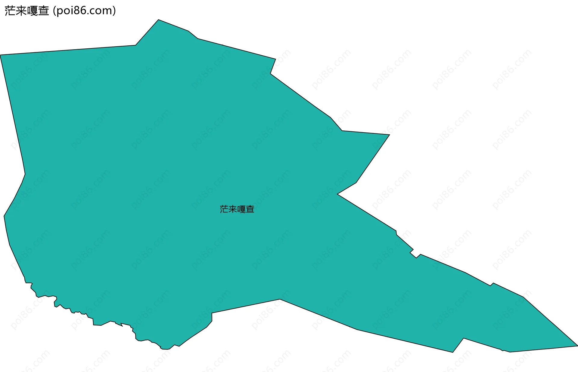 茫来嘎查边界地图