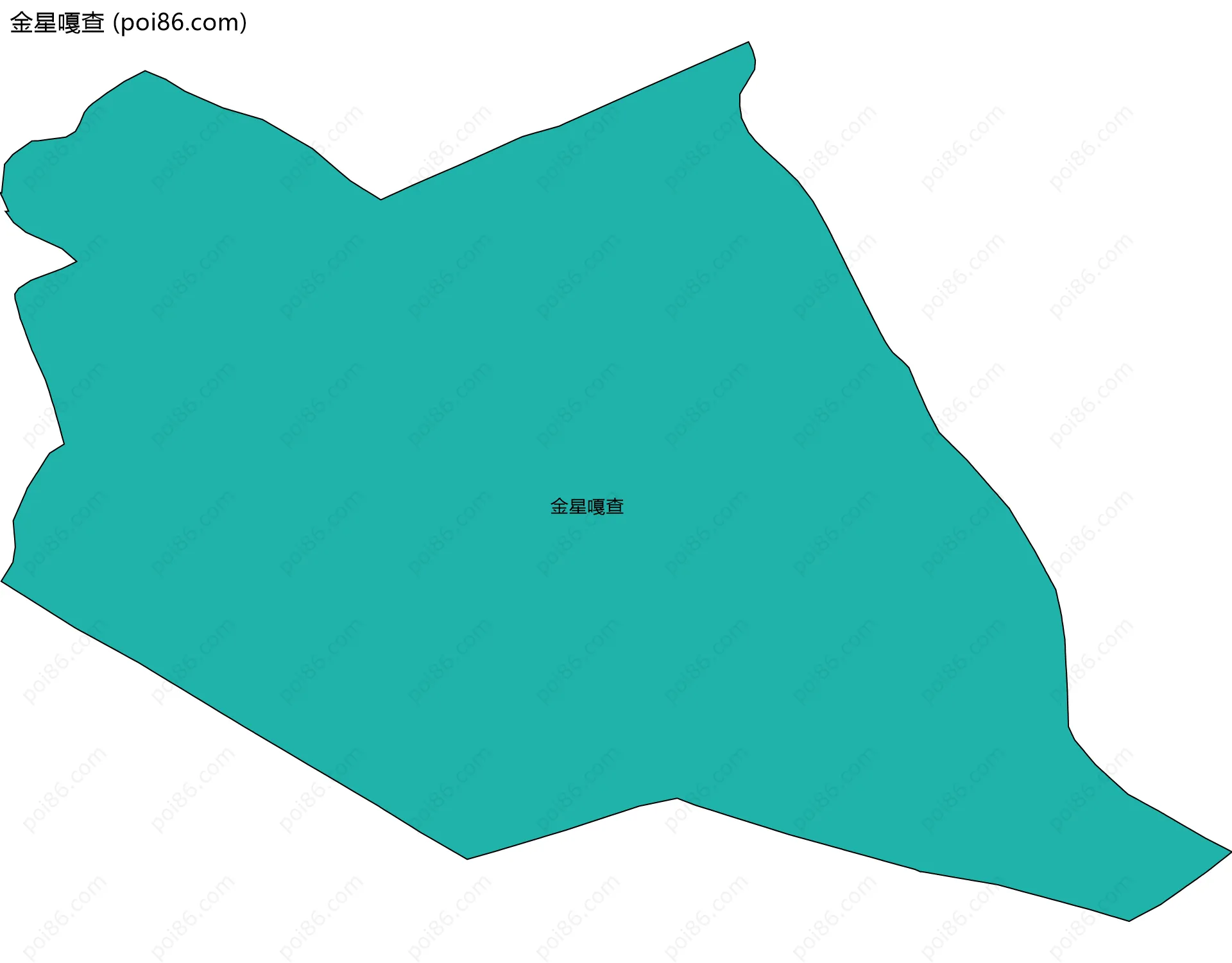 金星嘎查边界地图