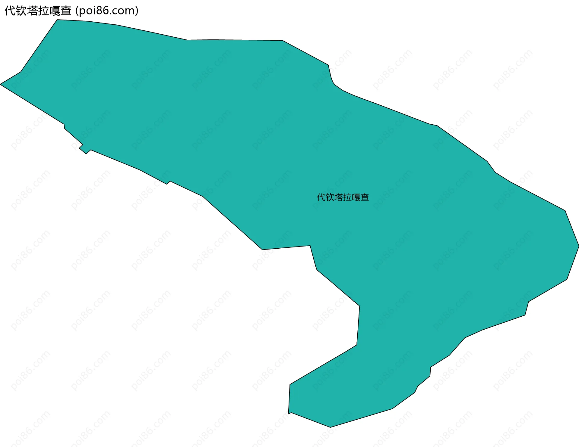 代钦塔拉嘎查边界地图