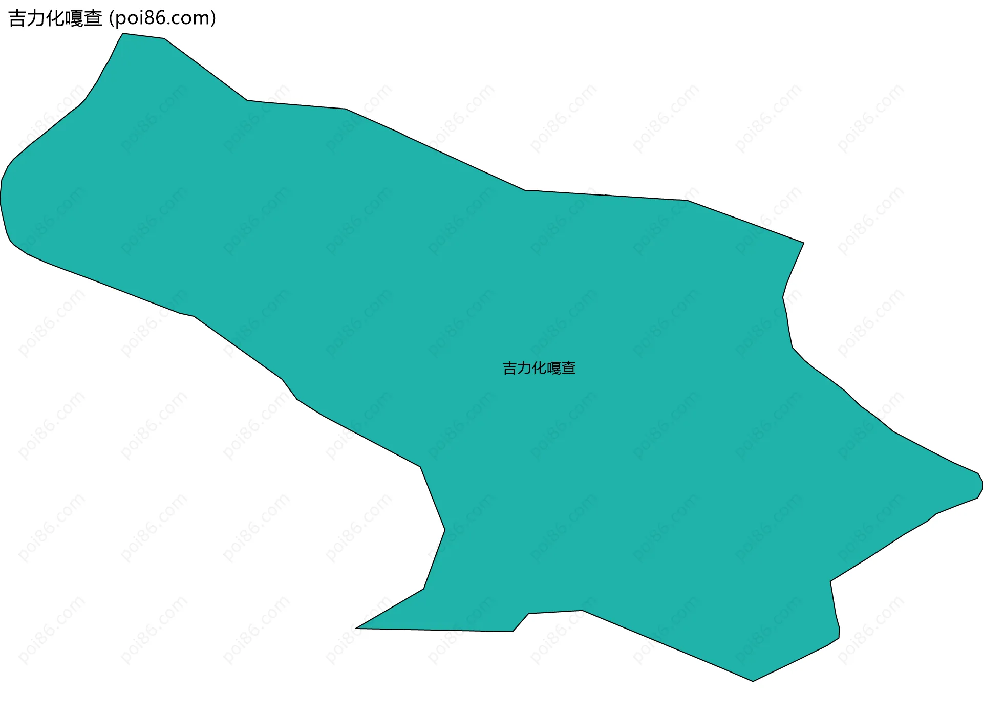 吉力化嘎查边界地图