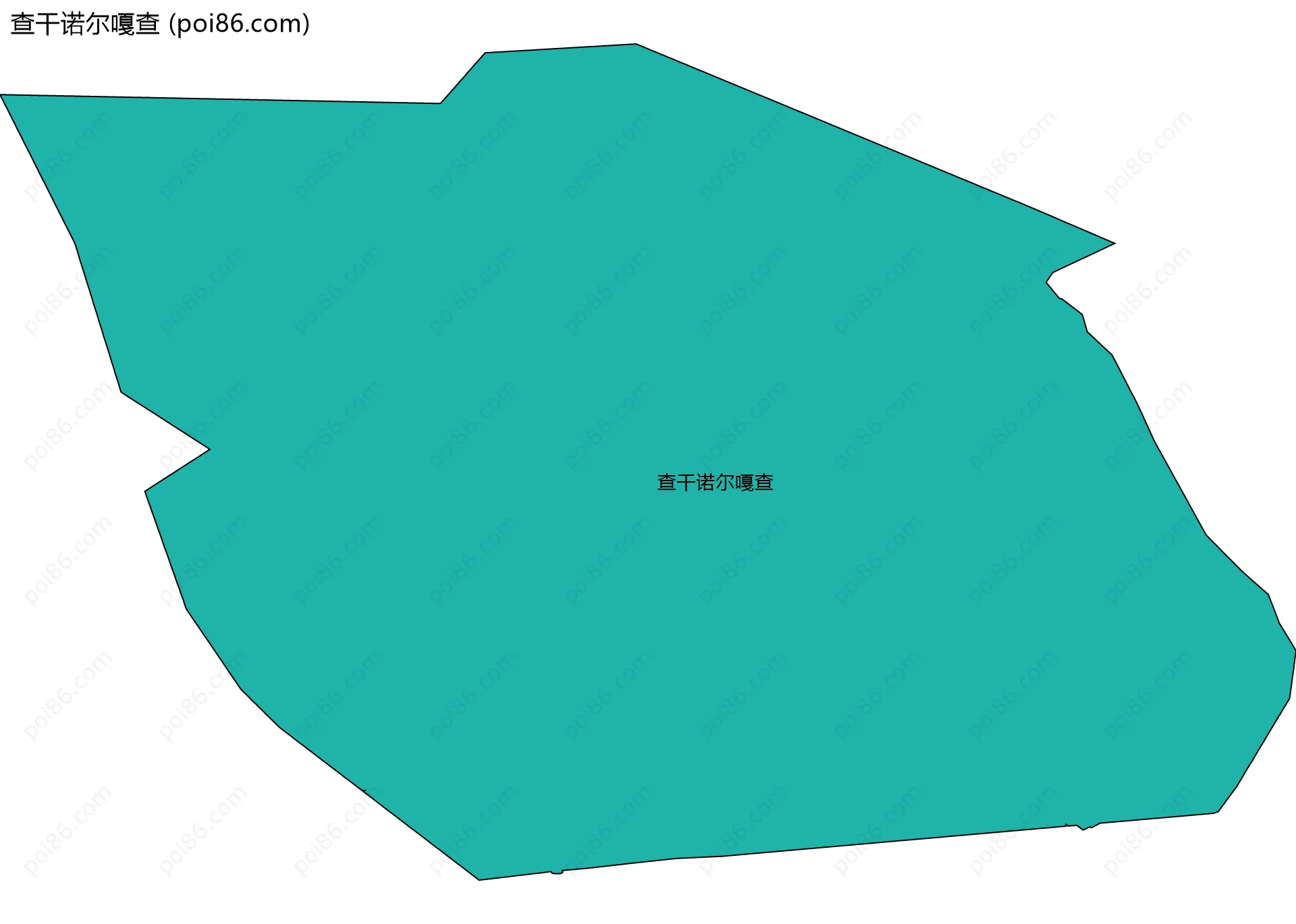 查干诺尔嘎查边界地图